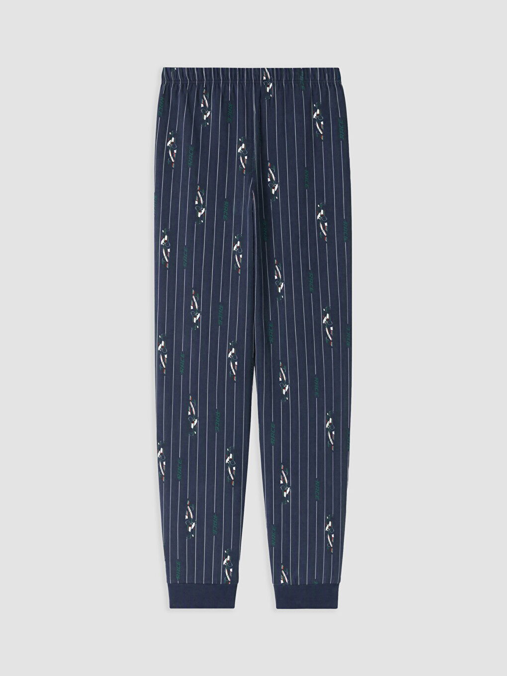 Yeşil Bisiklet Yaka Erkek Çocuk Baskılı Pijama Takım-4