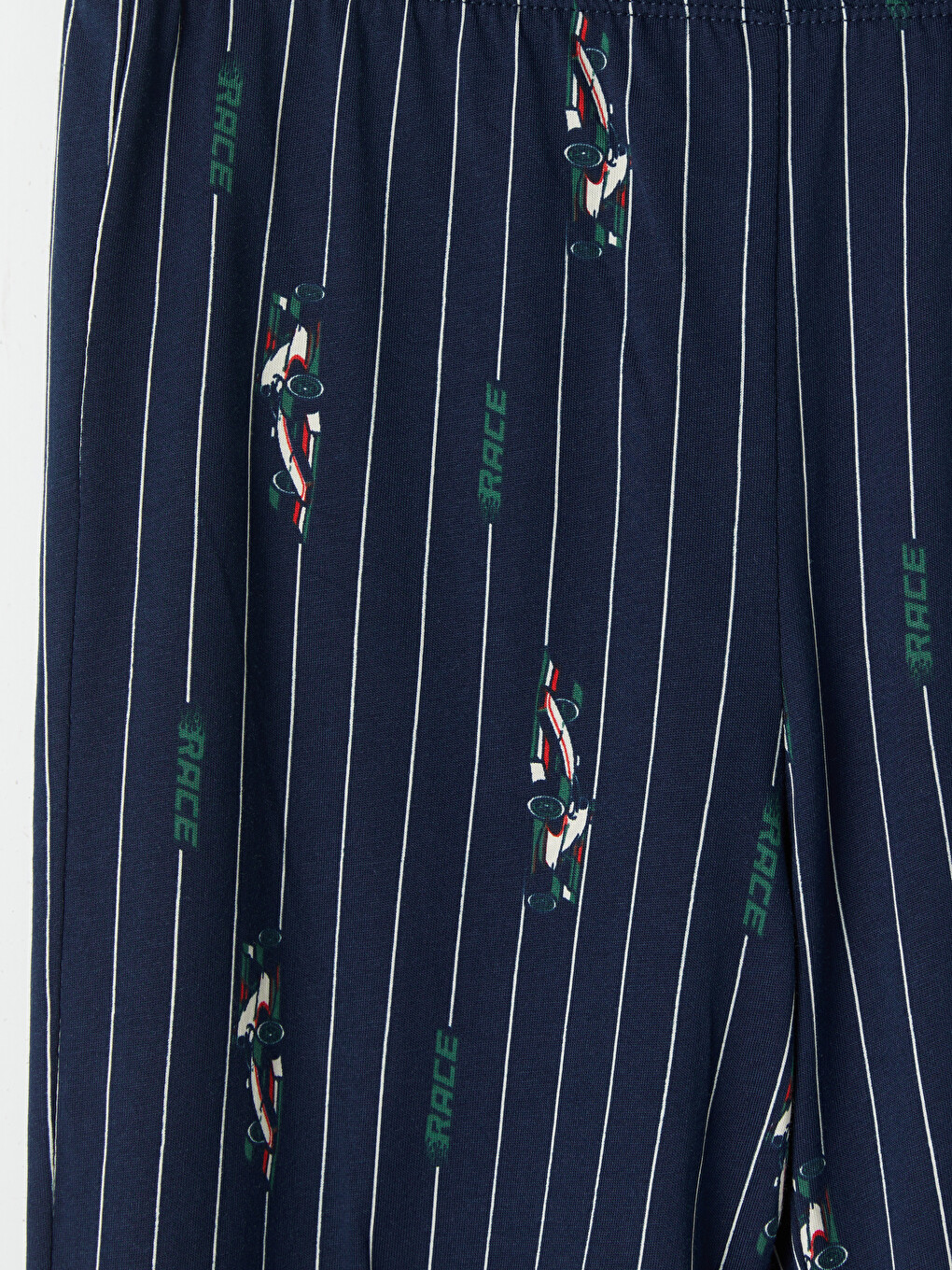Yeşil Bisiklet Yaka Erkek Çocuk Baskılı Pijama Takım-6