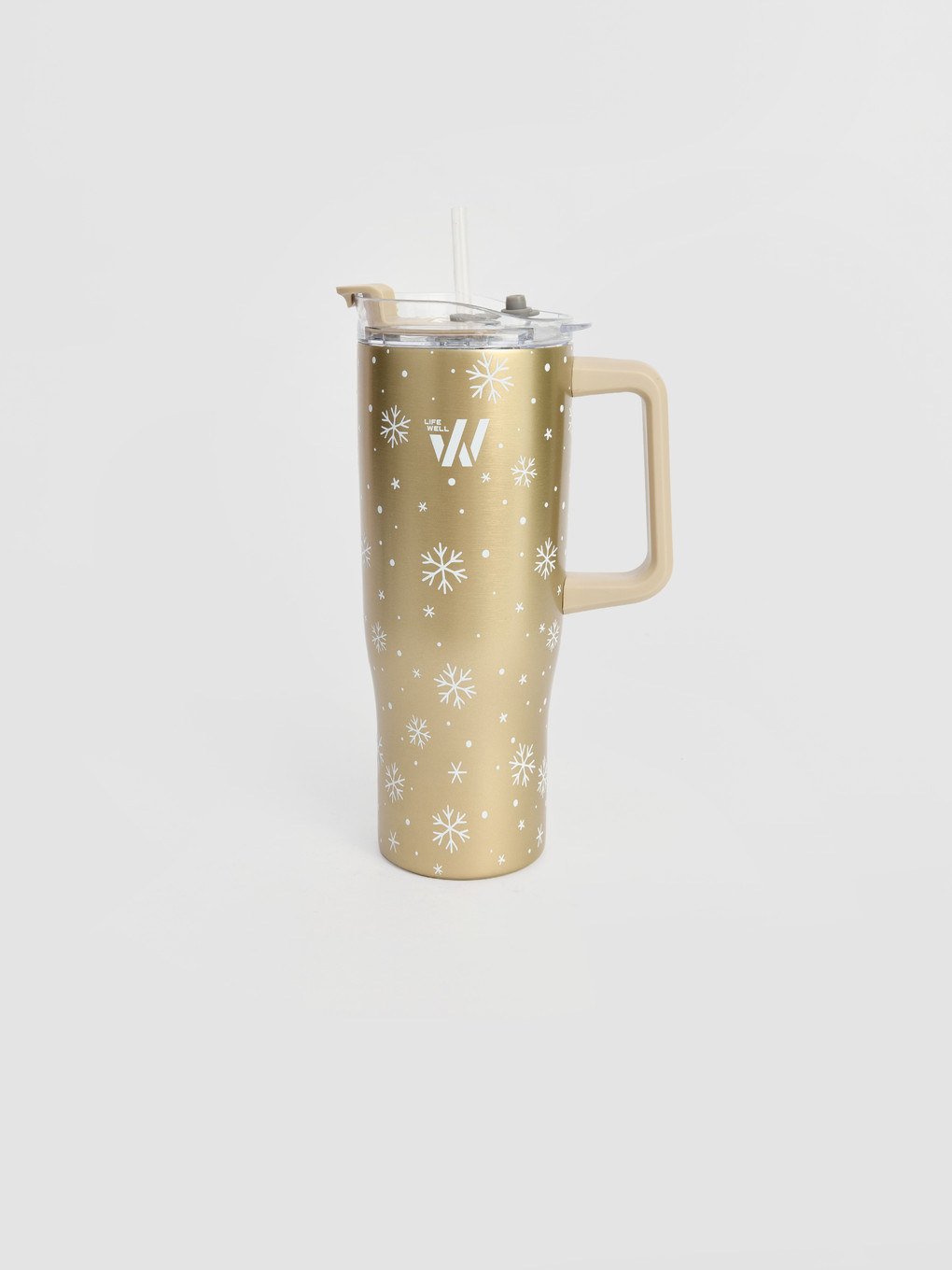 Қар Ұшқыны Принтті Тұтқалы Термос Су Бөтелкесі 1200 Ml-2