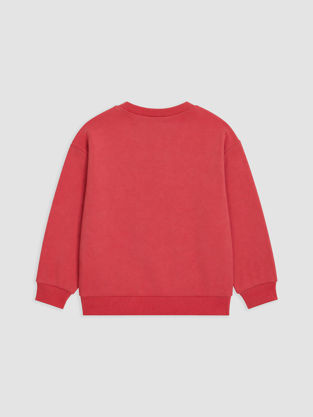 Kırmızı Kalp Nakışlı Kız Çocuk Sweatshirt 2'li-4