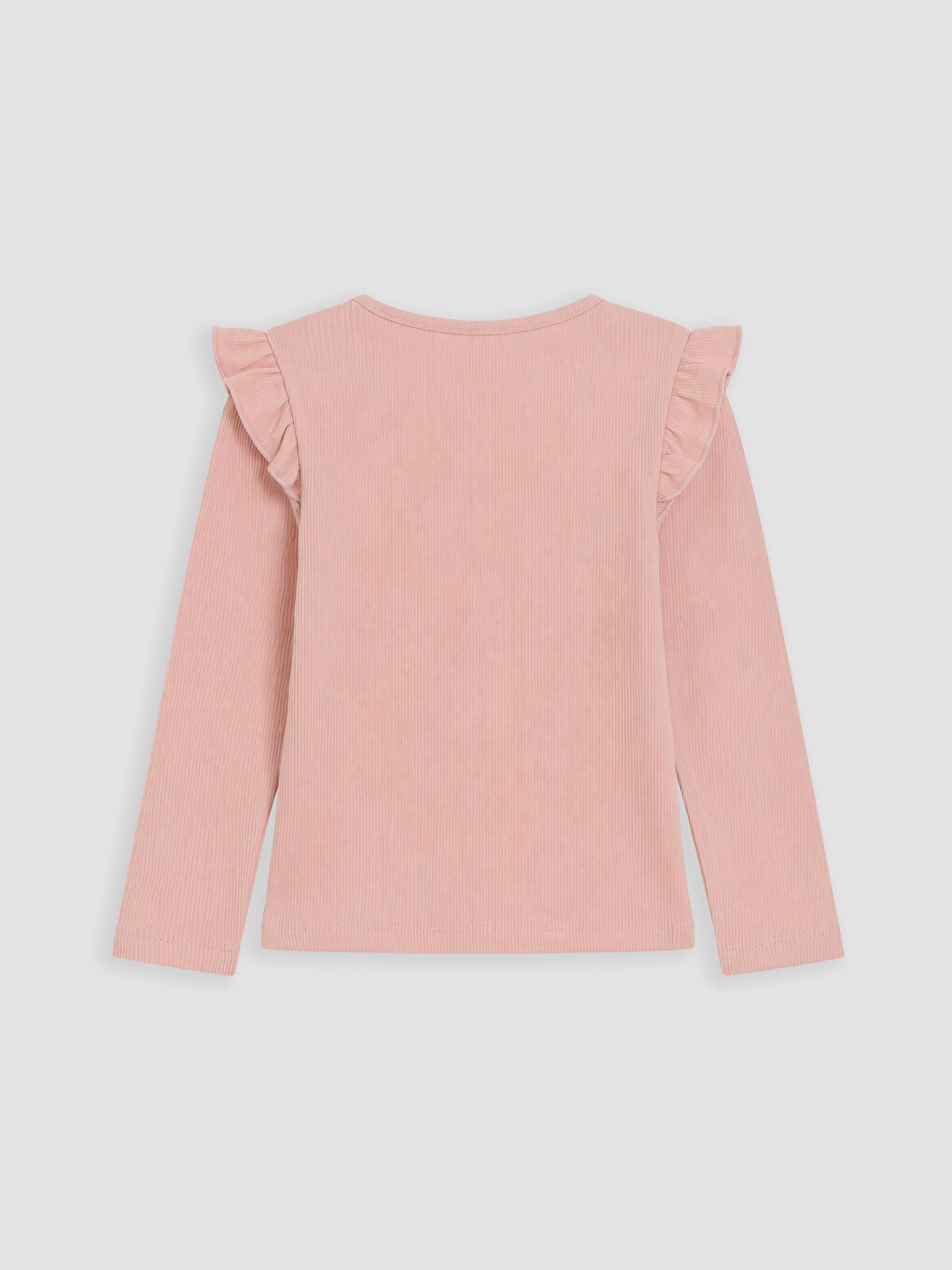 Crew Neck Ruffled Girls' T-shirt-2