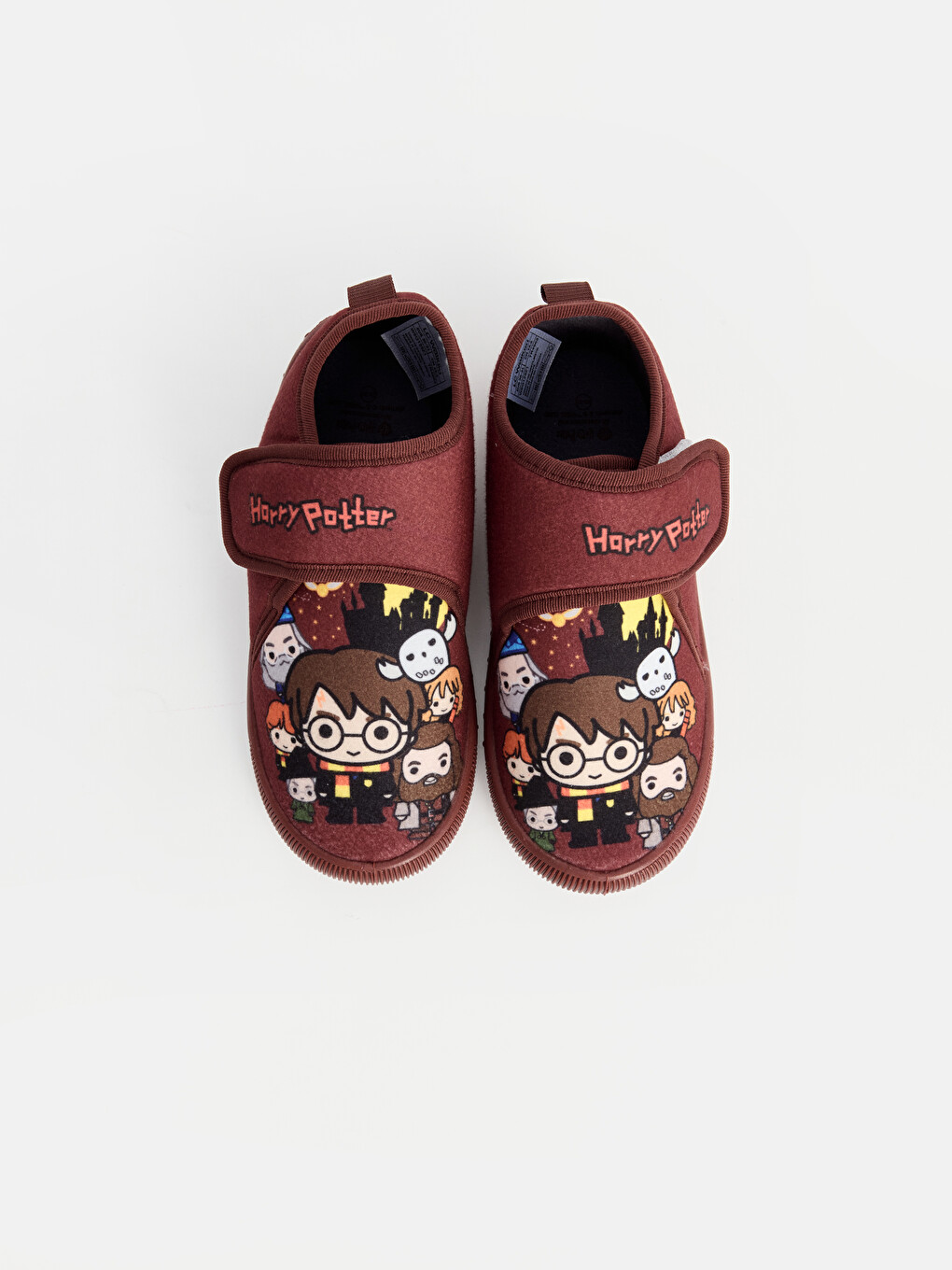 Bordo Harry Potter Baskılı Erkek Çocuk Panduf-1