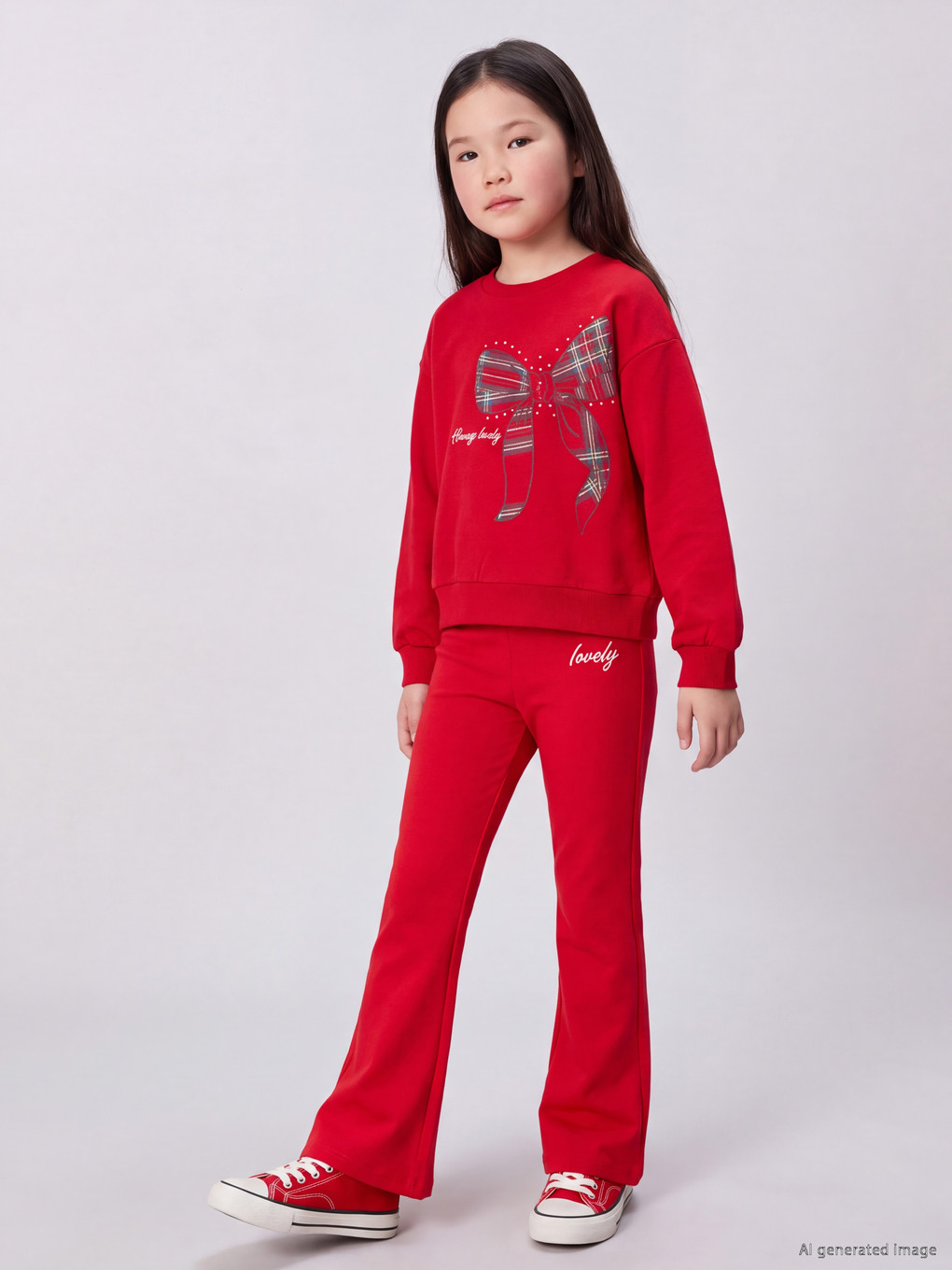 Leggins Të Qëndisura 2 Copë Për Vajza-2