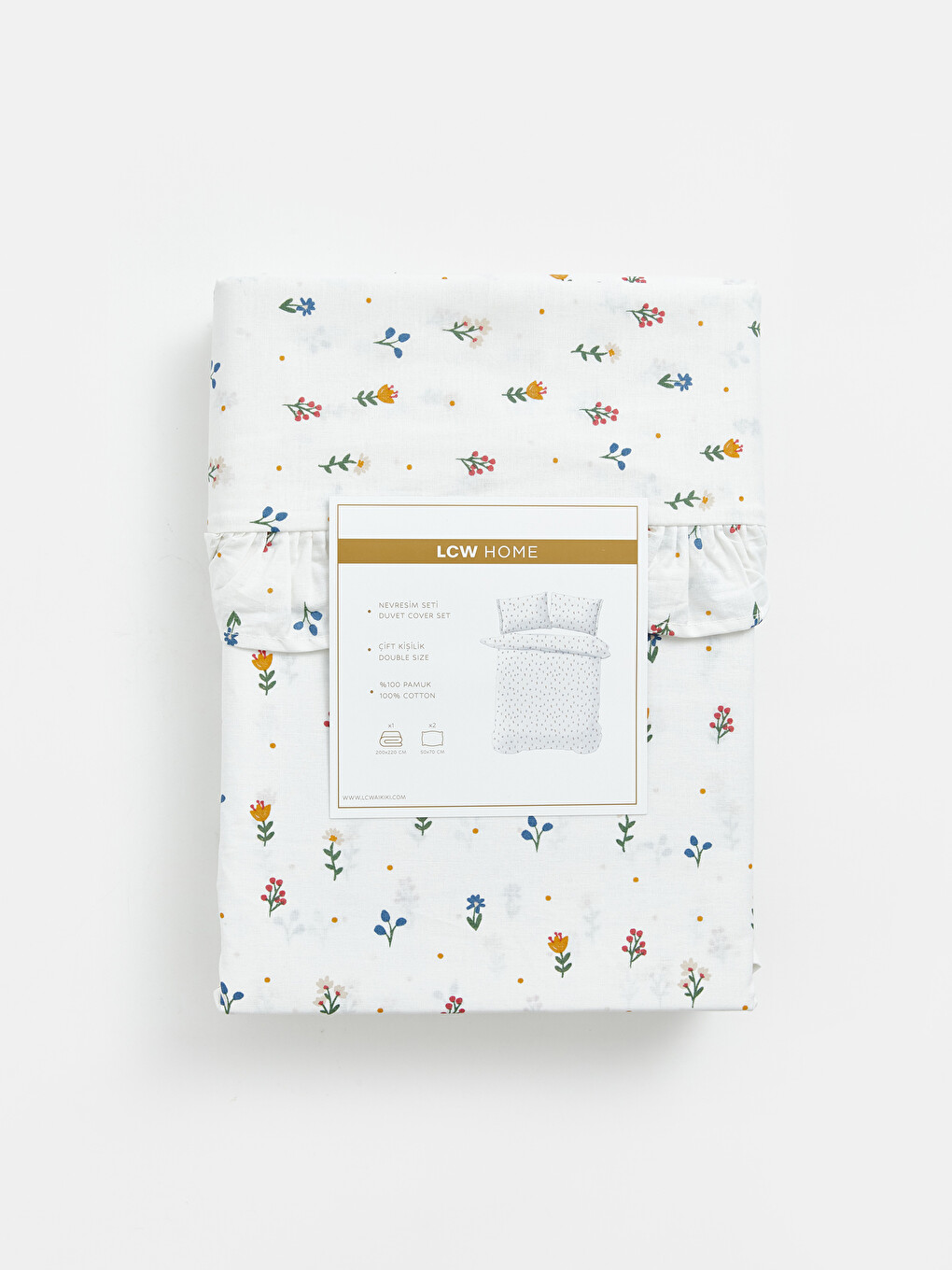 Flower Patterned Double Duvet Cover Set-1
