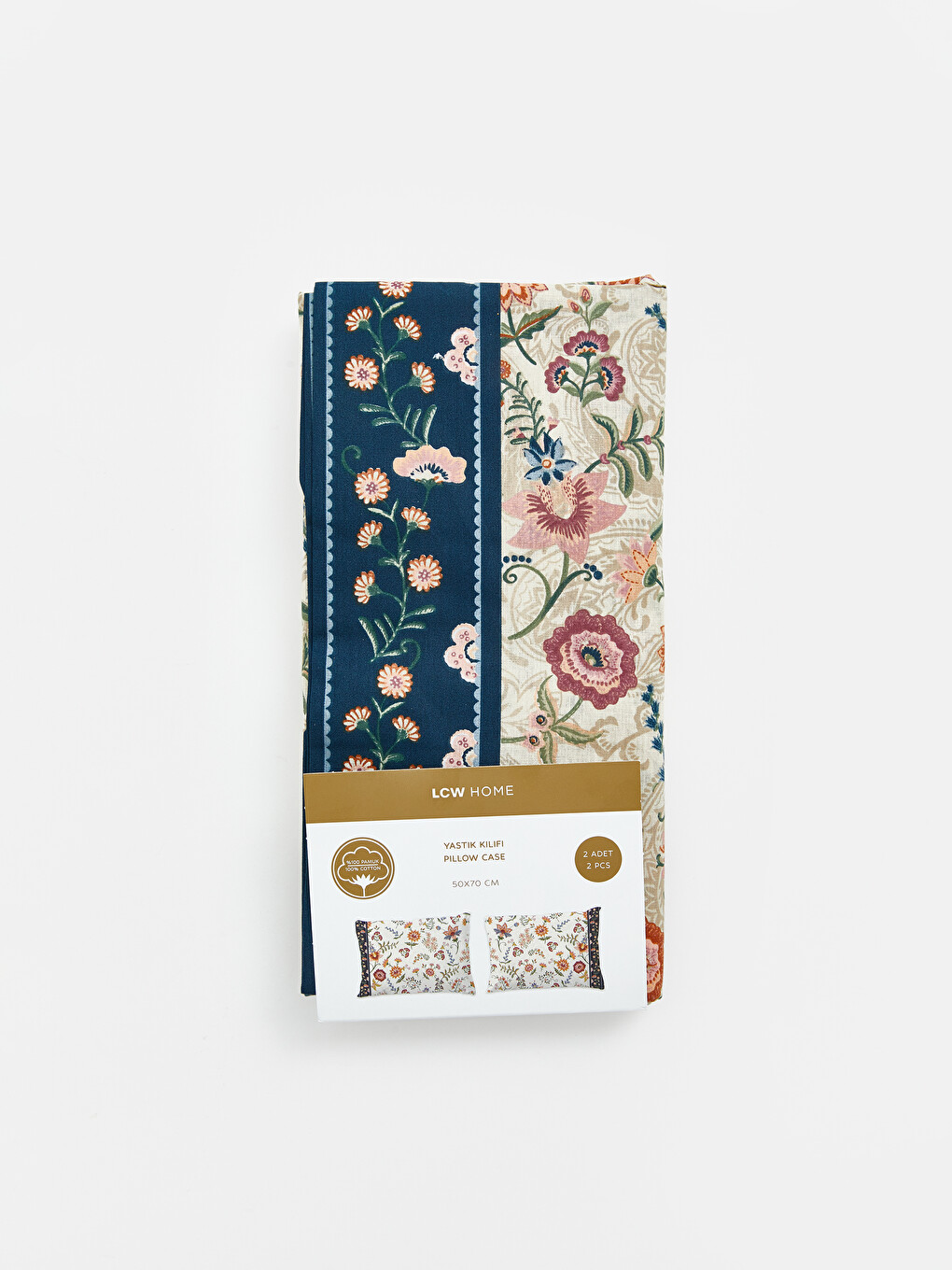 Flower Pattern Pillow Case 2 Pack 50x70 Cm-1