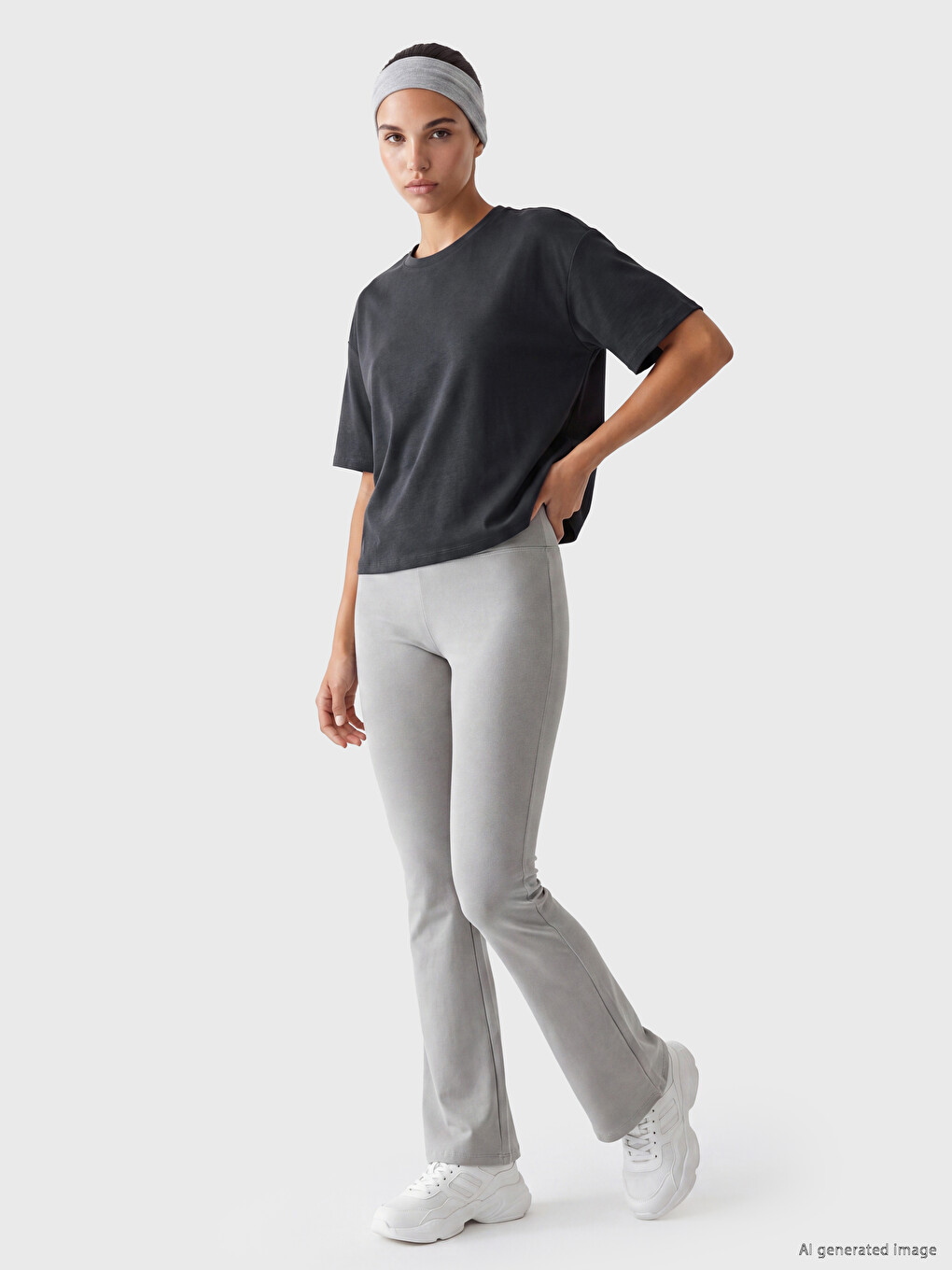 Tricou Sport Gri Femeie-1