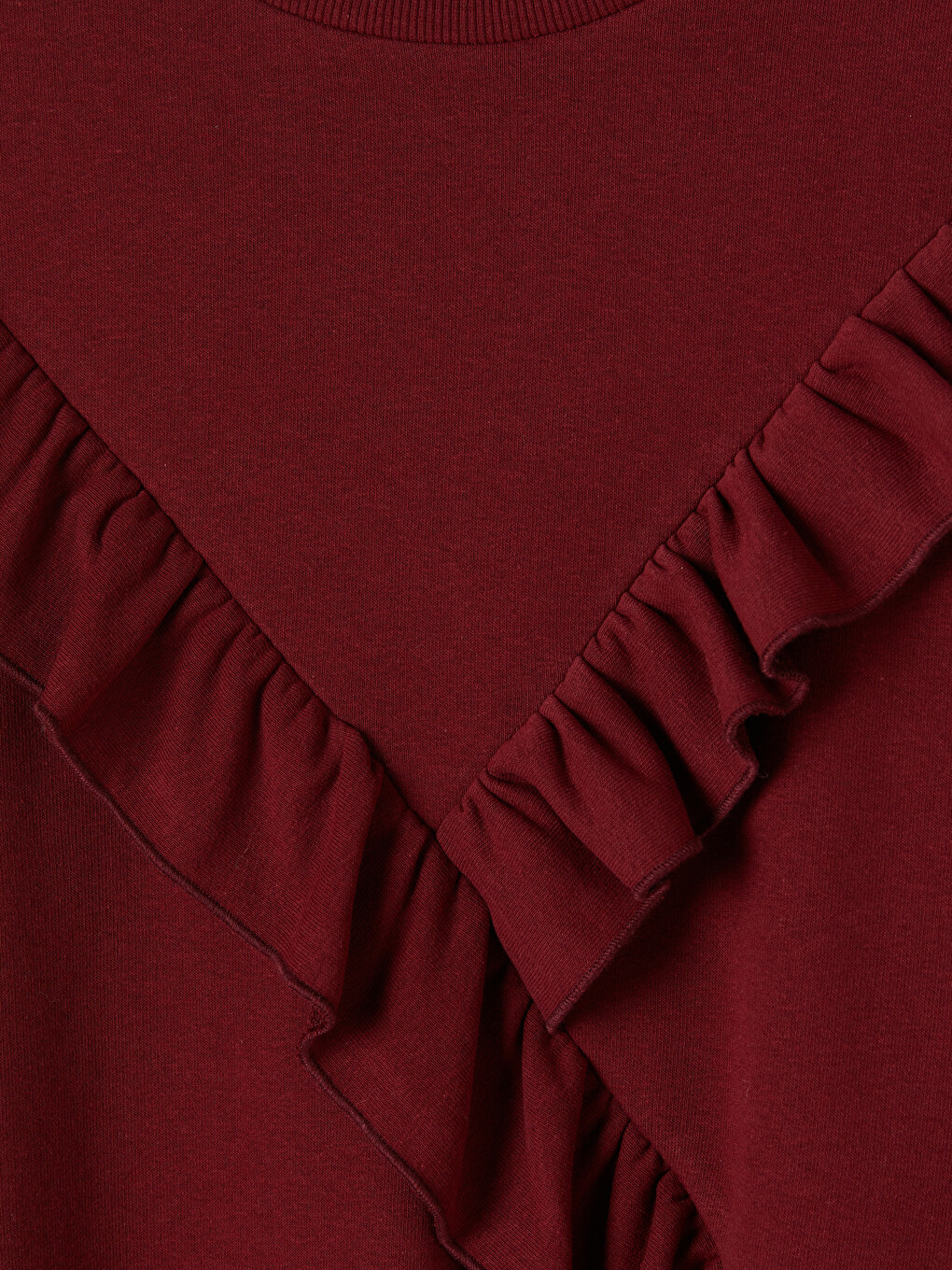 Woman Bordeaux Sweatshirt Tunic-5