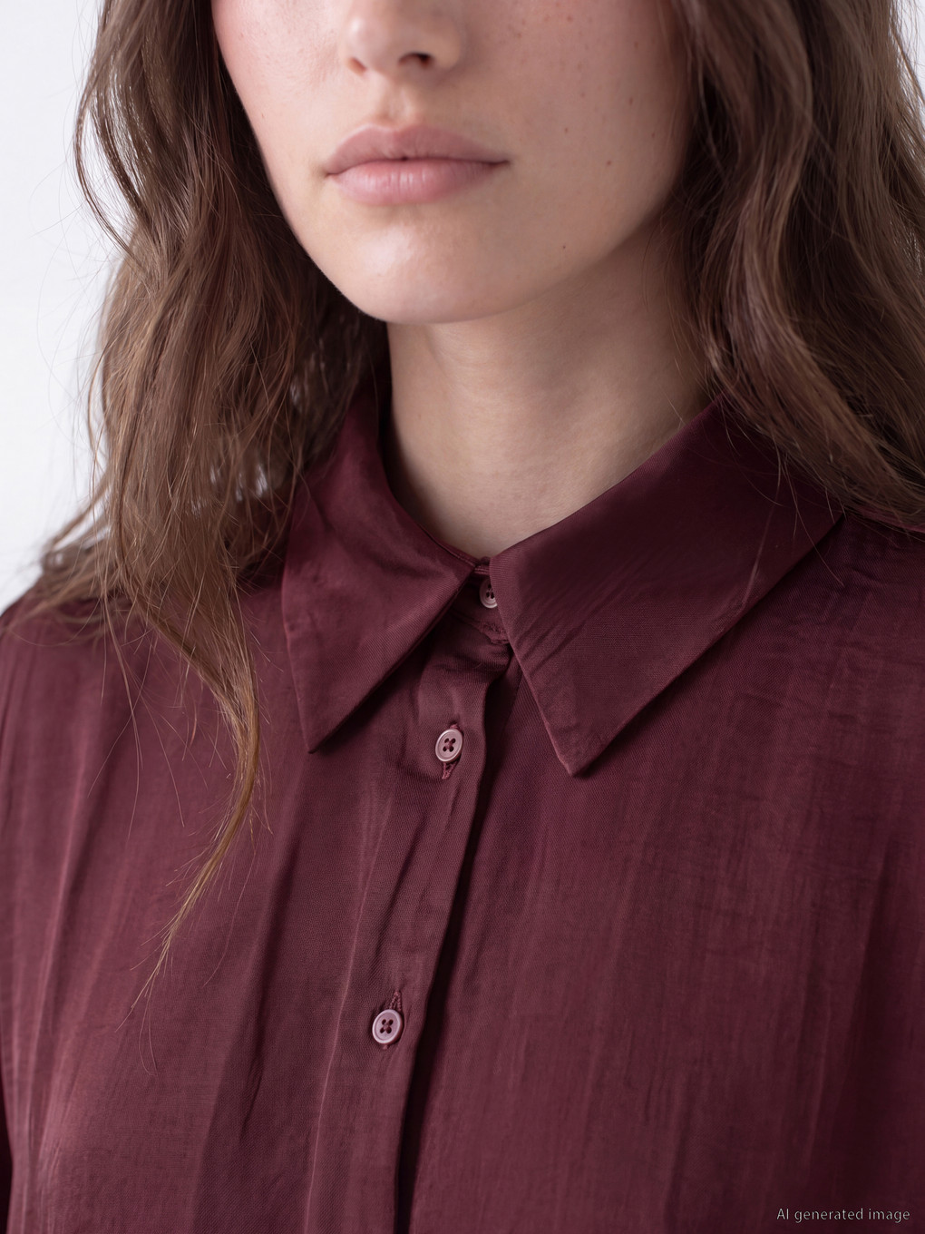 Satin Women's Shirt Tunic-2