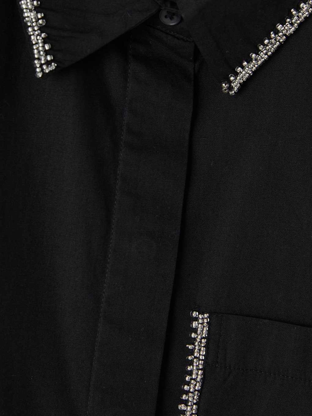Rhinestone Embellished Women's Shirt-5