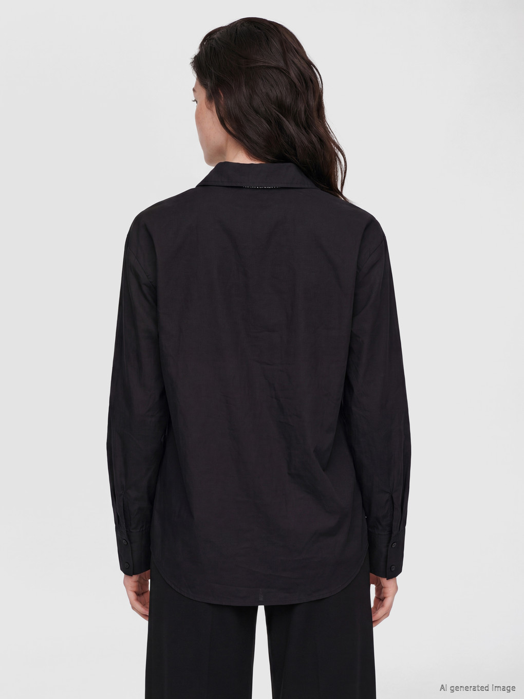 Rhinestone Embellished Women's Shirt-3