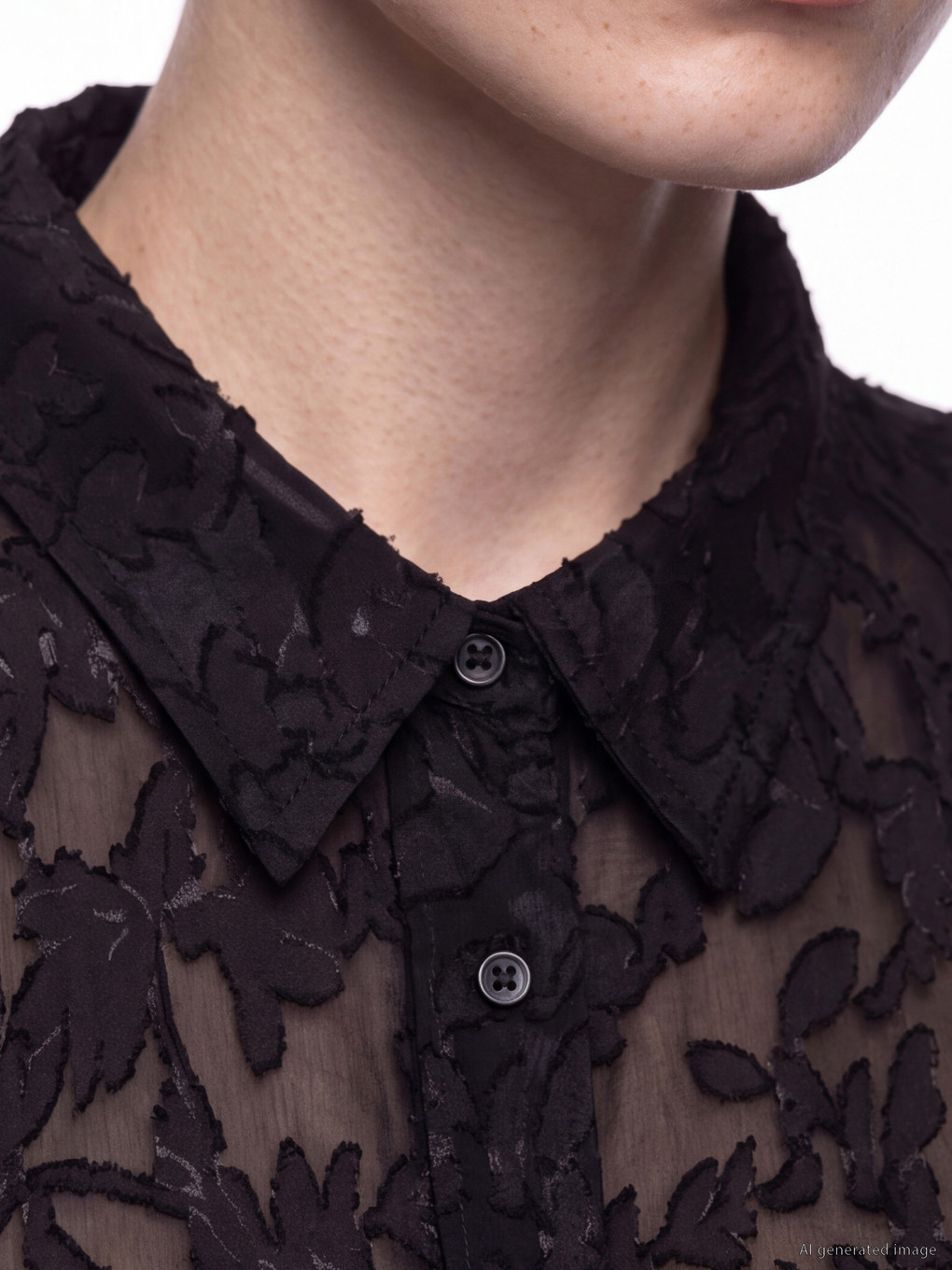 Embroidered Oversize Women's Shirt-2