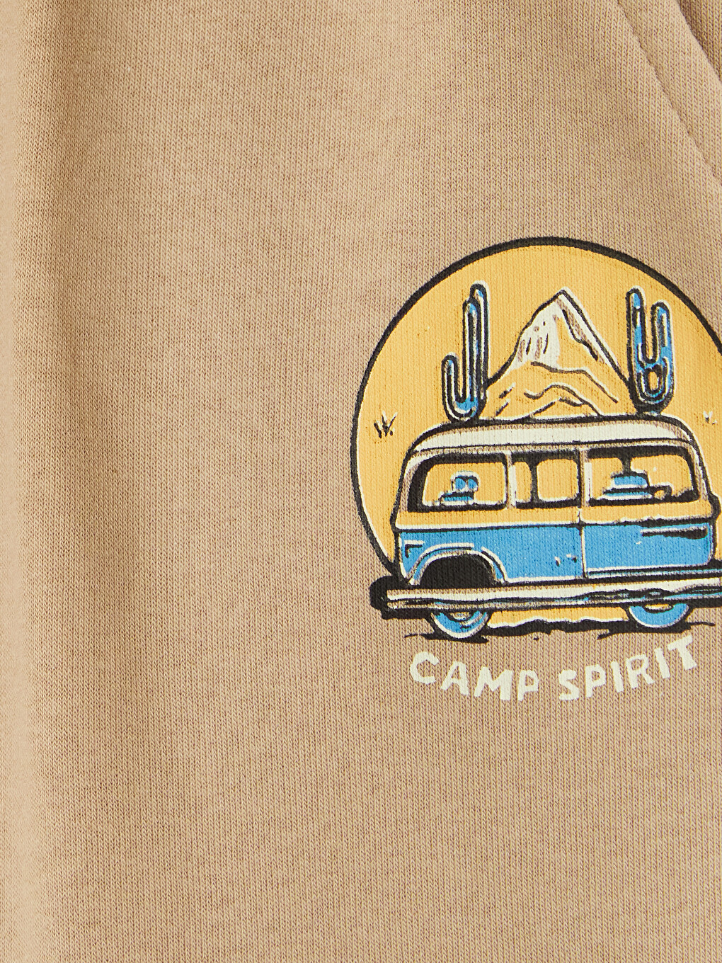 Bej Erkek Çocuk Baskılı Eşofman Altı-2