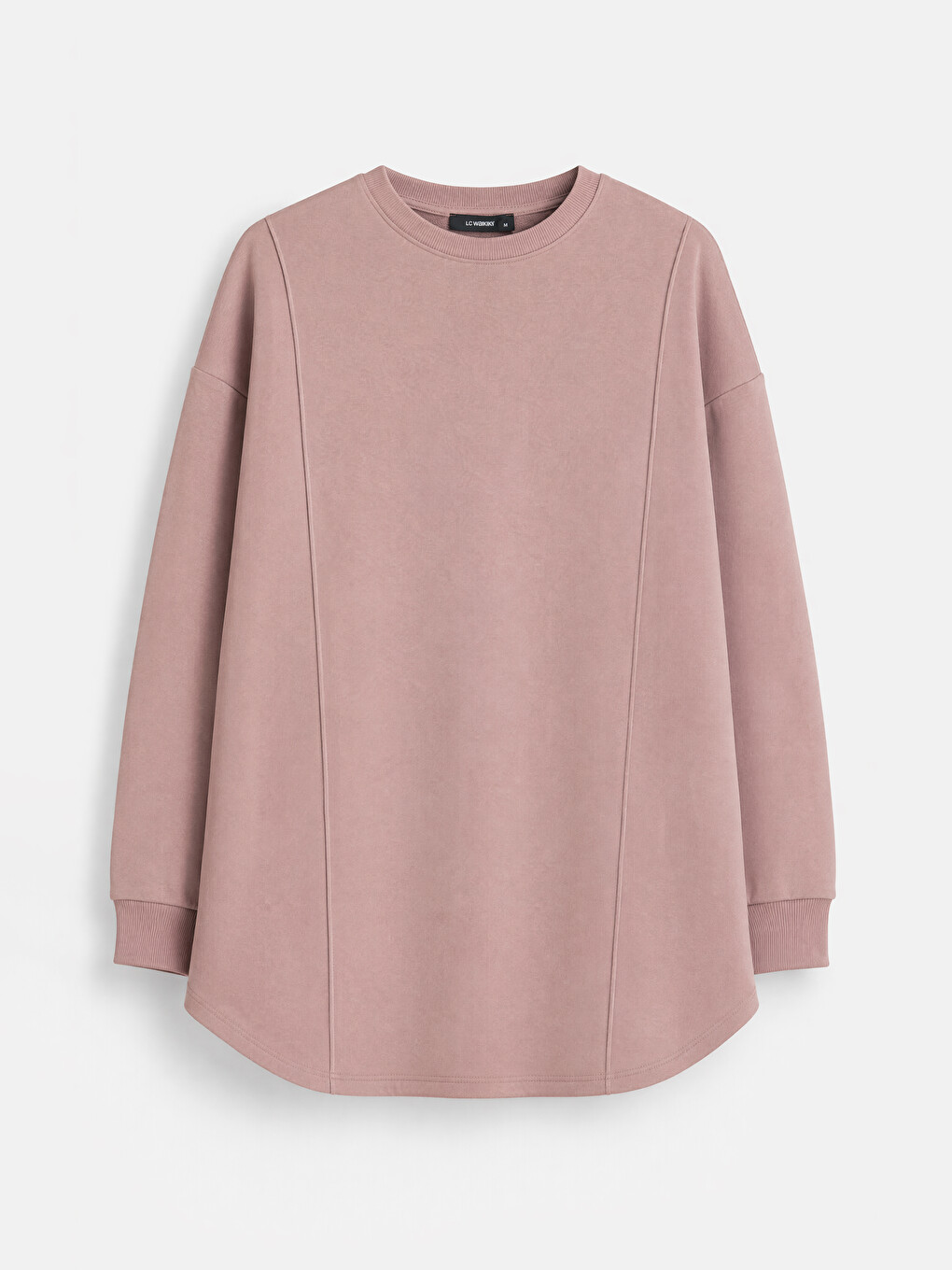 Woman Pink Sweatshirt Tunic