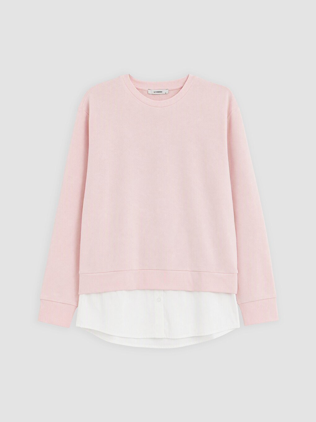 Crew Neck Women's Sweatshirt Tunic