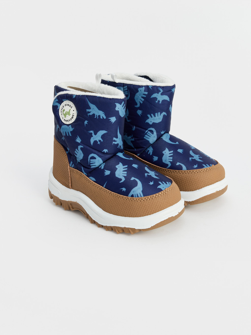 Dinosaur Printed Boys' Snow Boot