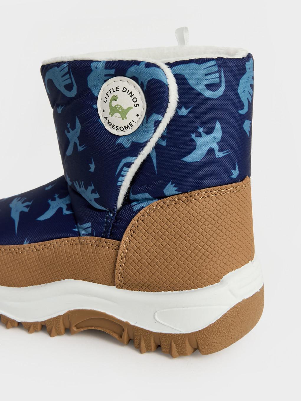 Dinosaur Printed Boys' Snow Boot-1