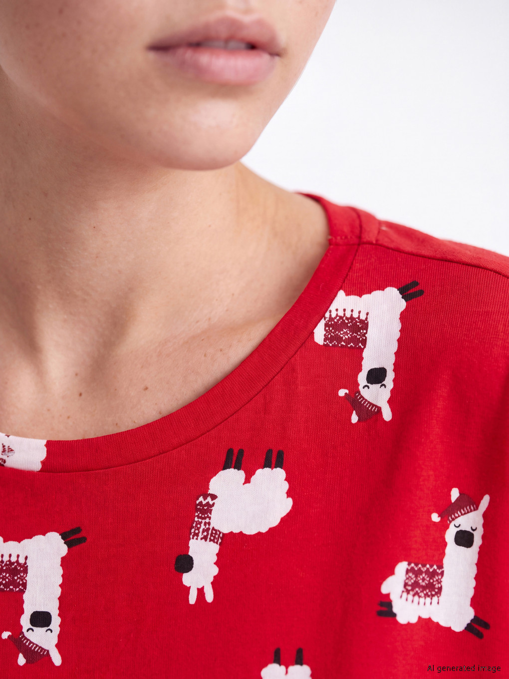 Woman Red Pyjama Set-2