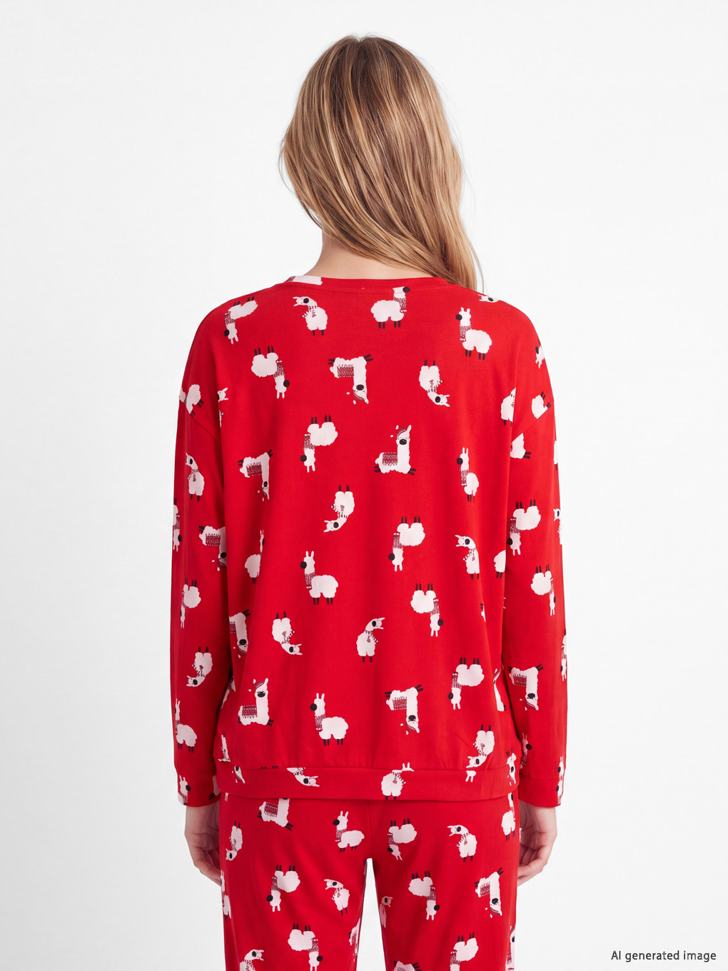 Woman Red Pyjama Set-3