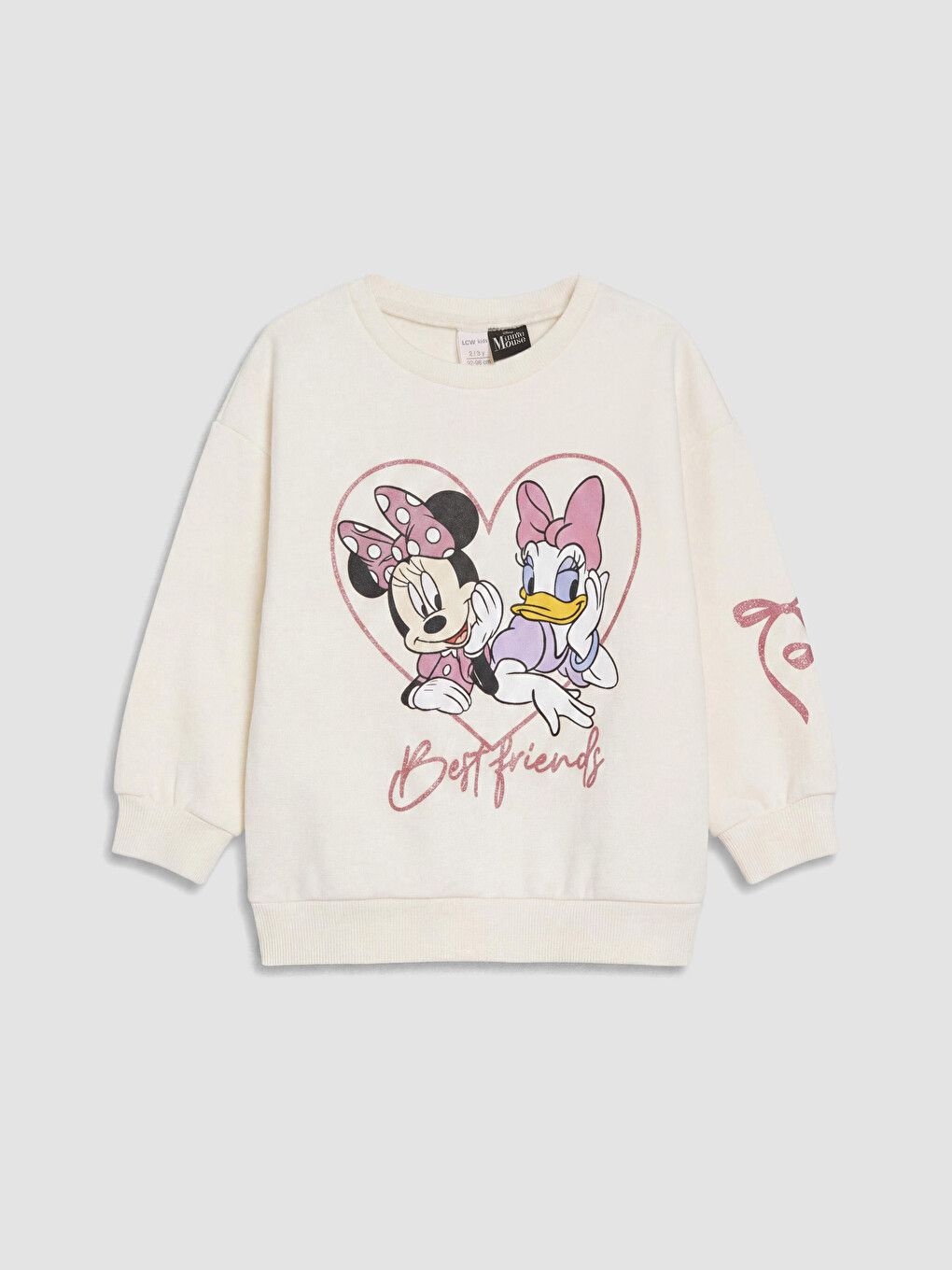 Ekru Minnie Mouse Baskılı Kız Çocuk Takım-1
