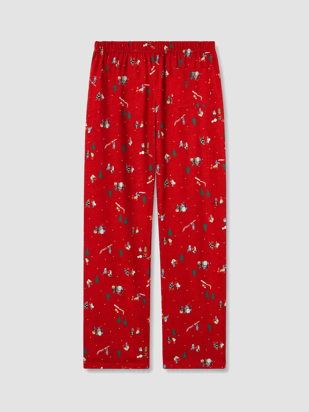 Kırmızı Yılbaşı Temalı Kadın Pijama Takımı-6