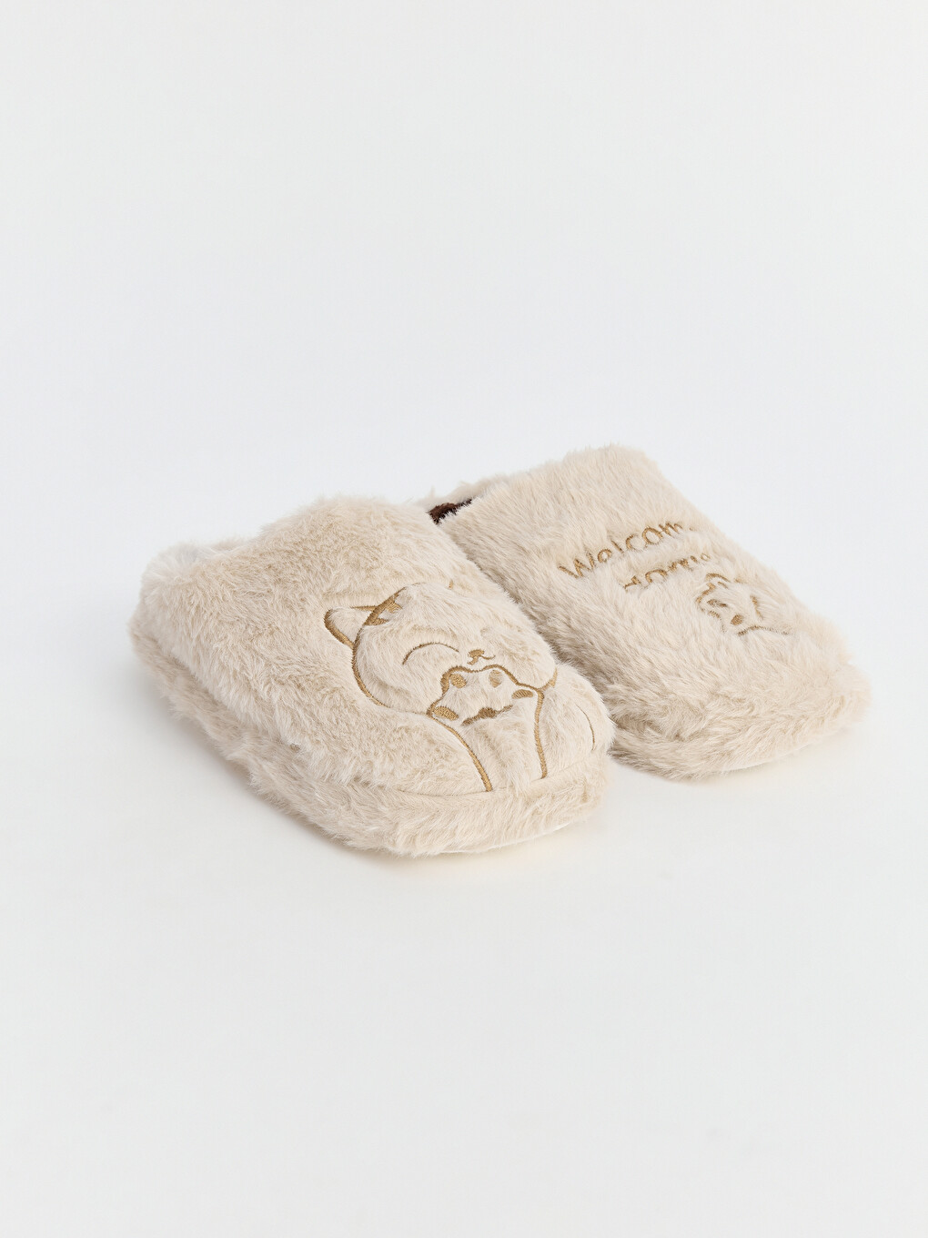 Girl Beige Home Slippers