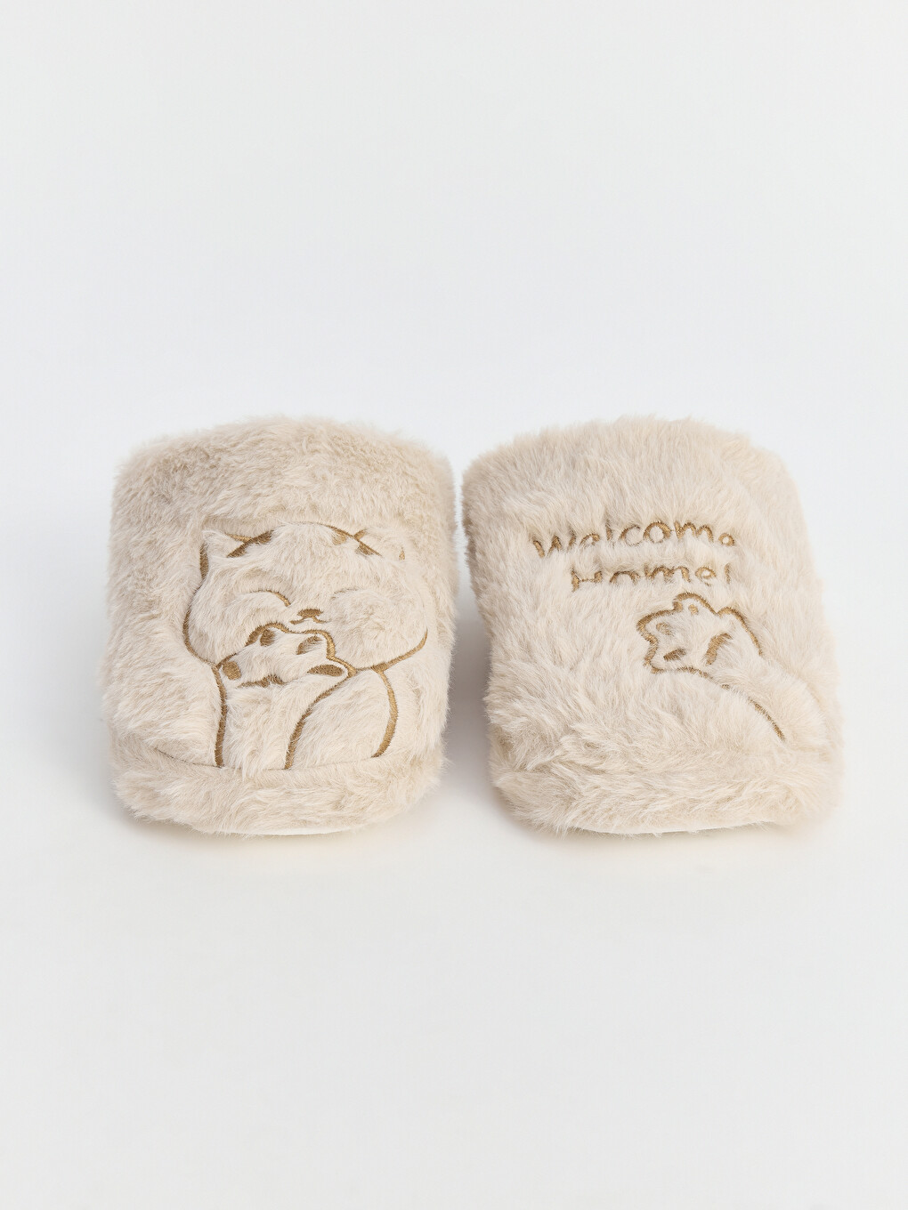 Girl Beige Home Slippers-1