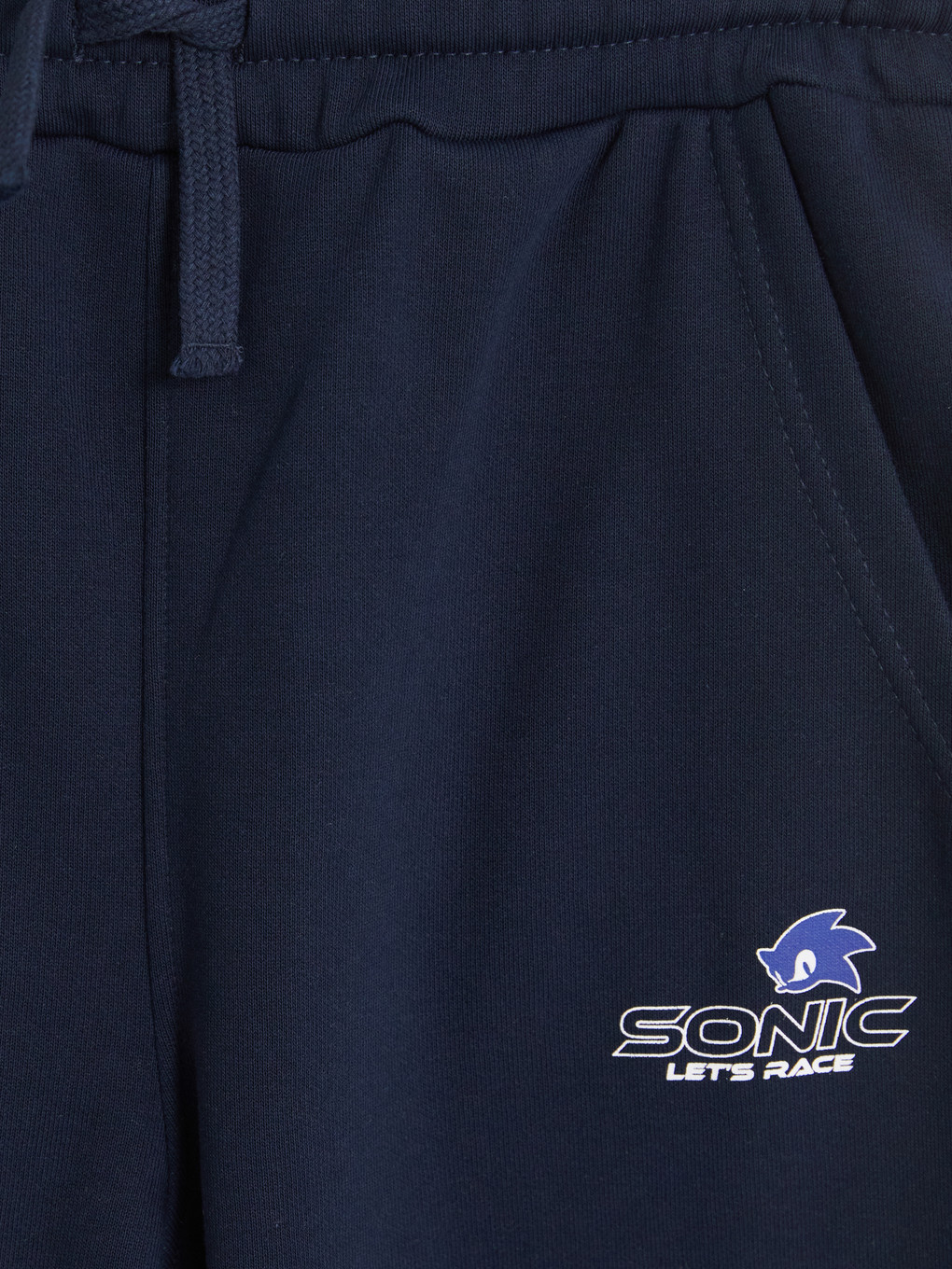 Lacivert Sonic Baskılı Erkek Çocuk Kalın Eşofman Takım-6