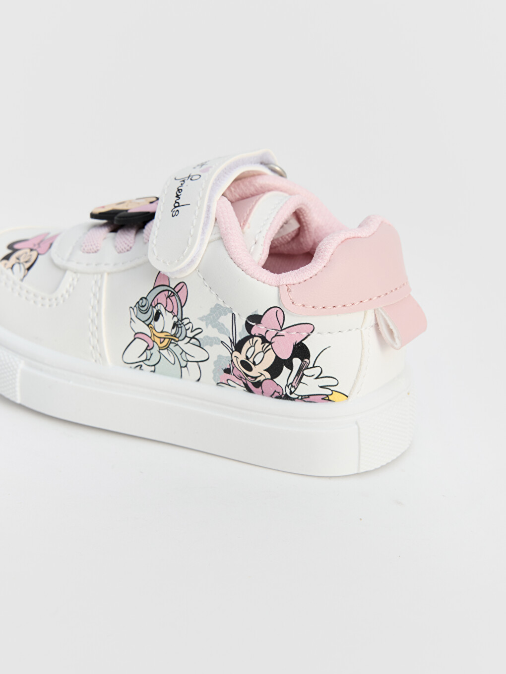 Beyaz Minnie Mouse Baskılı Kız Çocuk Spor Ayakkabı-2
