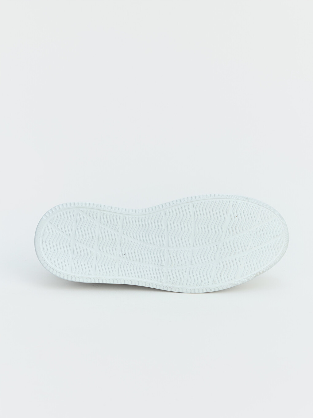 Beyaz Suni Deri Görünümlü Kalın Tabanlı Erkek Sneaker-3