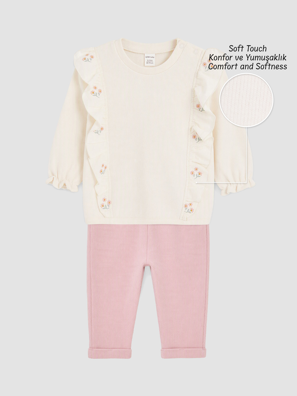 Baby Girl Ecru Set