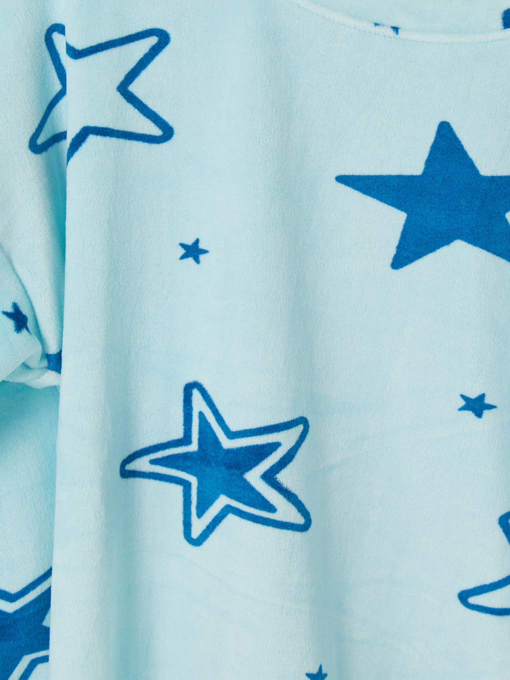 Crew Neck Girls' Velvet Pyjamas Set-5