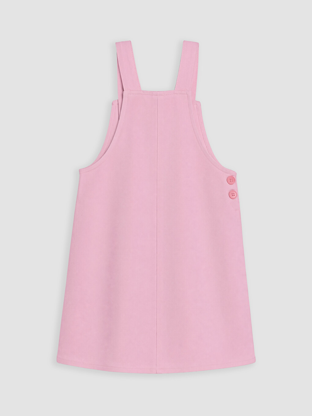 Pembe Çiçekli Kız Çocuk Salopet Takım-3