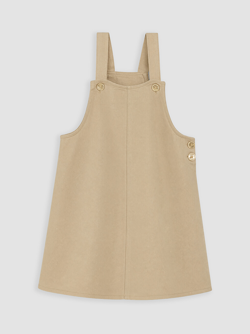 Heart Patterned Girls' Dungaree Set-1