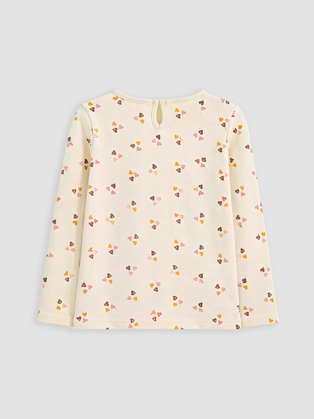 Heart Patterned Girls' Dungaree Set-6