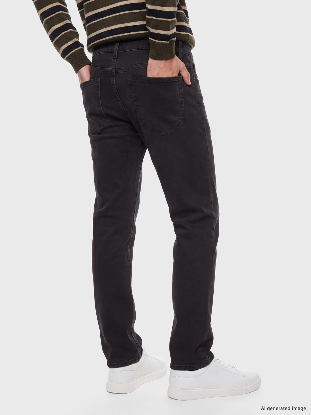 Antrasit 750 Slim Fit Şardonlu Jean-3
