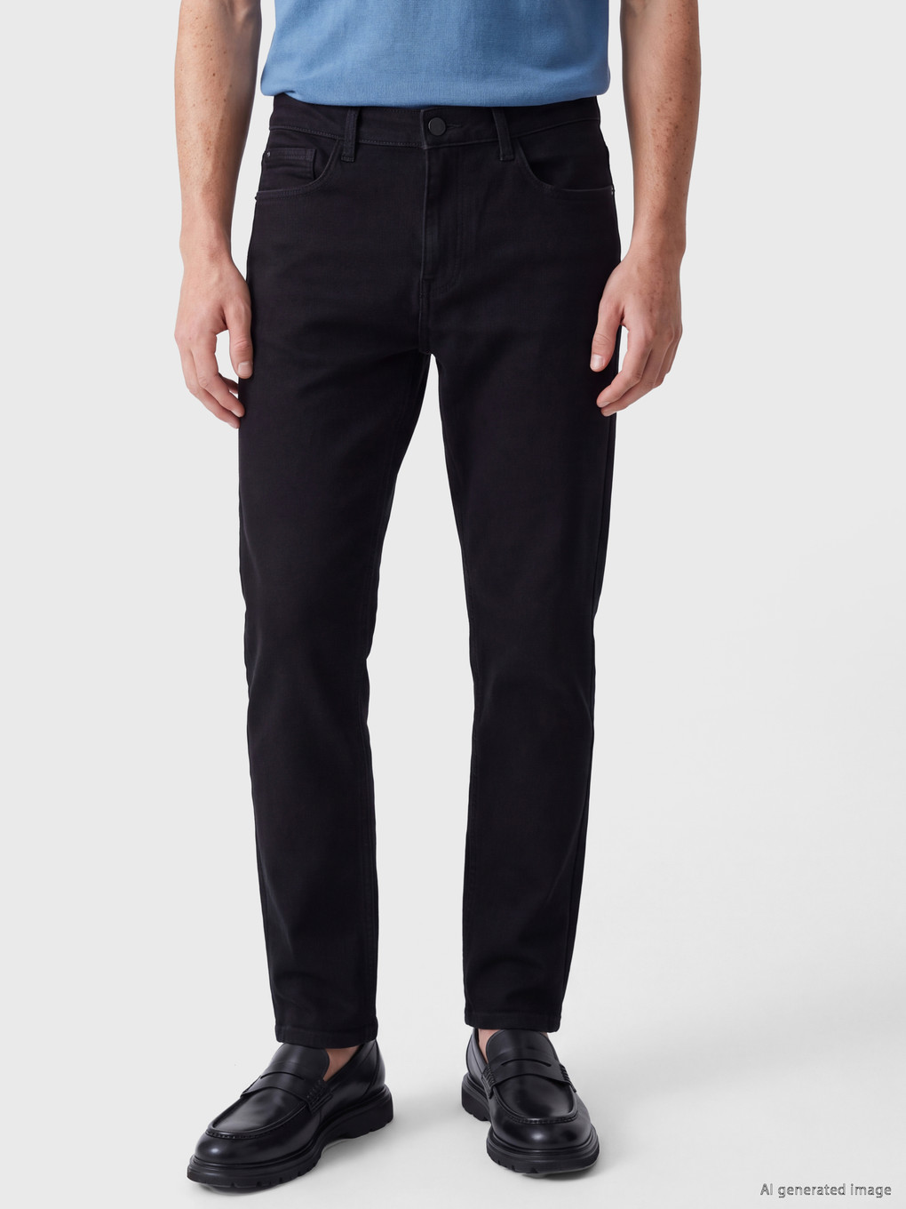 Siyah 779 Regular Fit Polarlı Jean-5