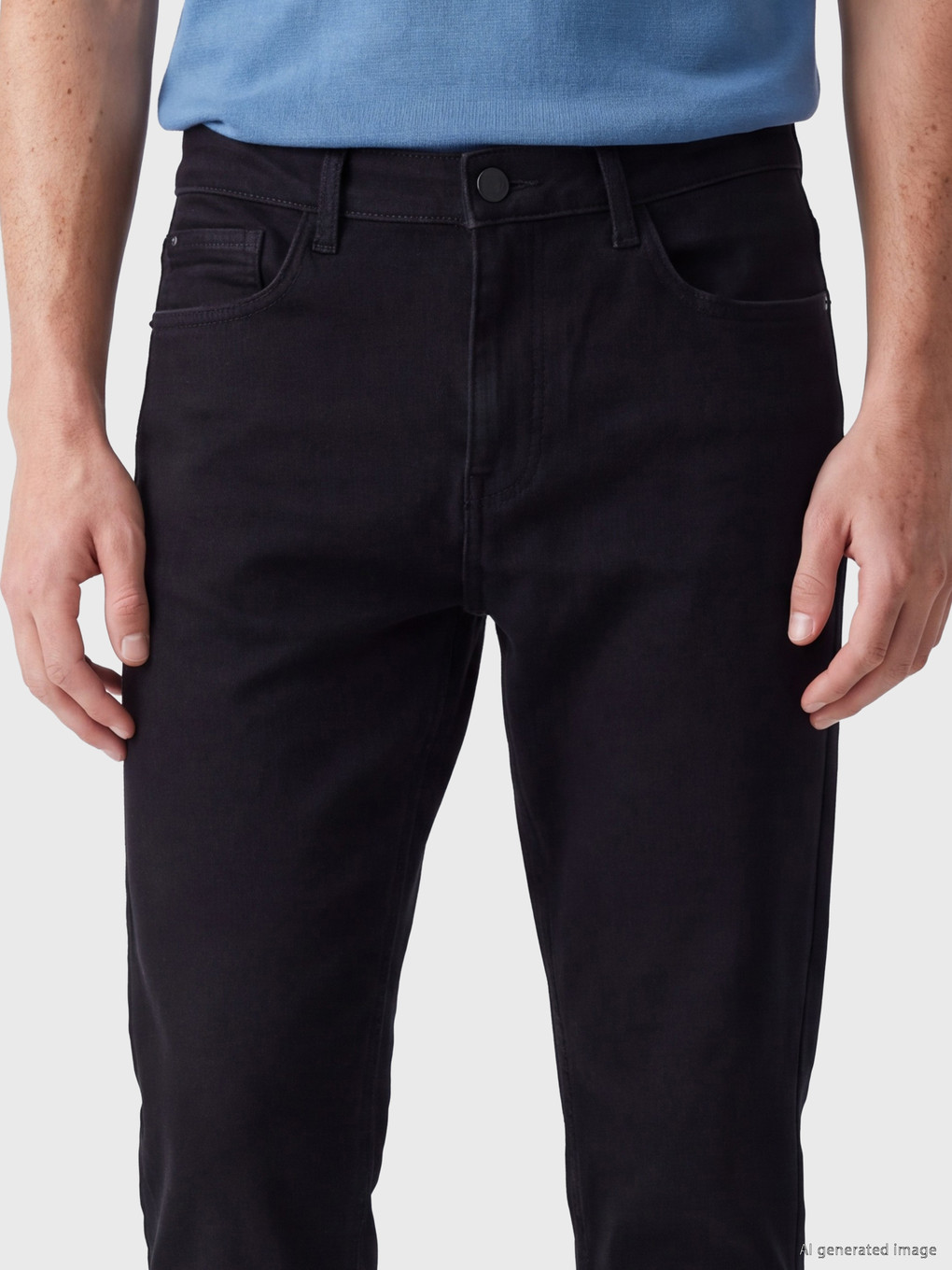 Siyah 779 Regular Fit Polarlı Jean-6