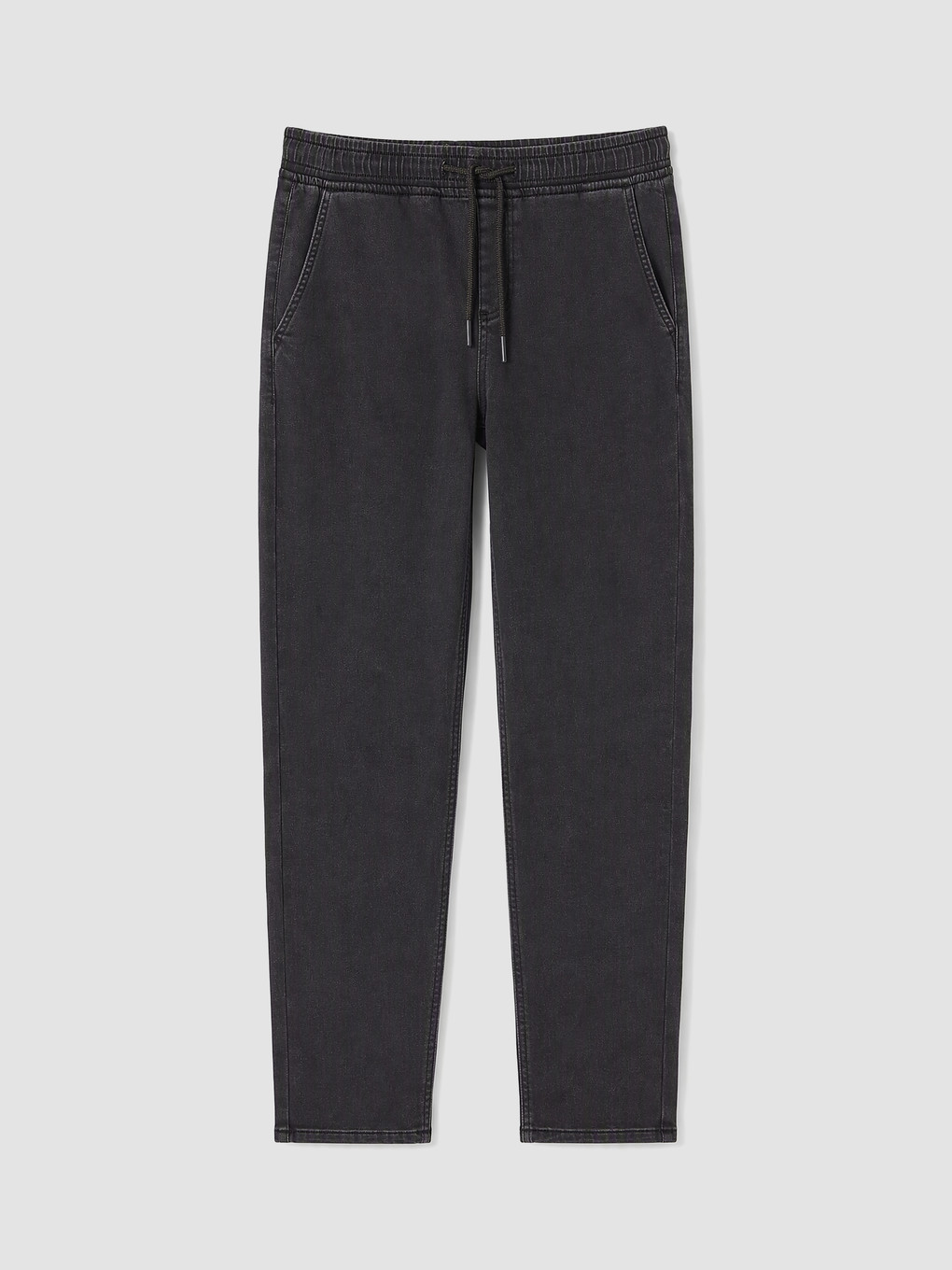 Antrasit Straight Fit Şardonlu Jean