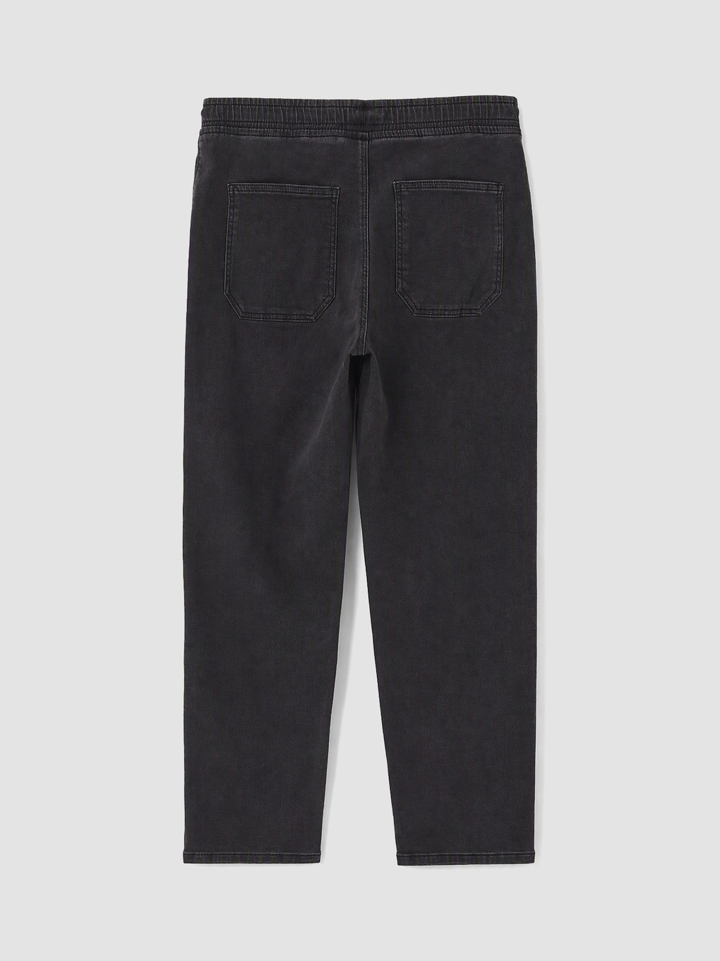 Antrasit Straight Fit Şardonlu Jean-1