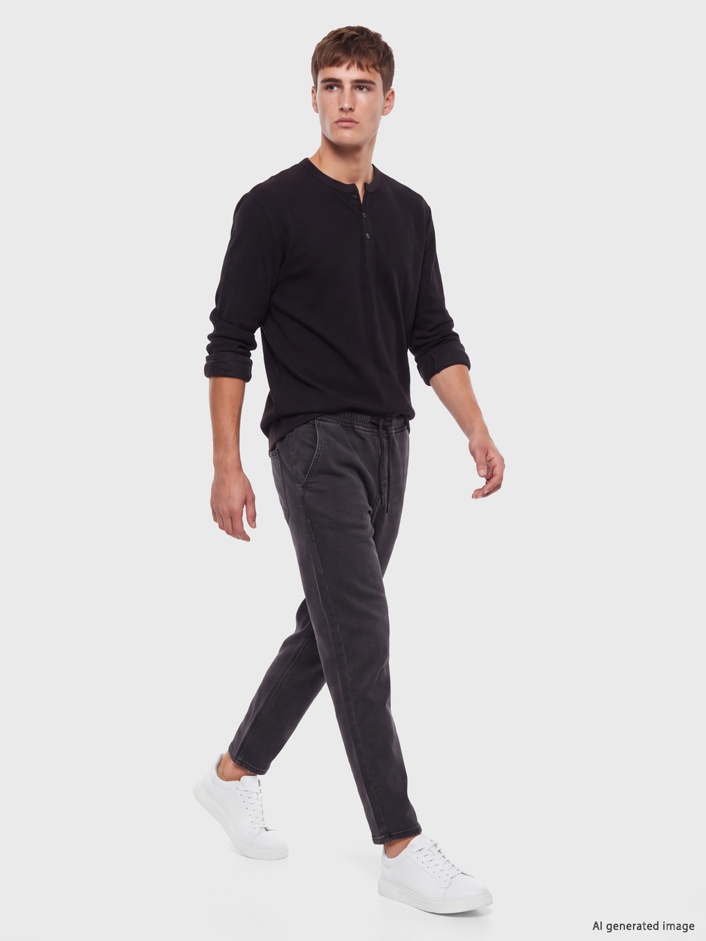 Antrasit 700 Straight Fit Şardonlu Jean