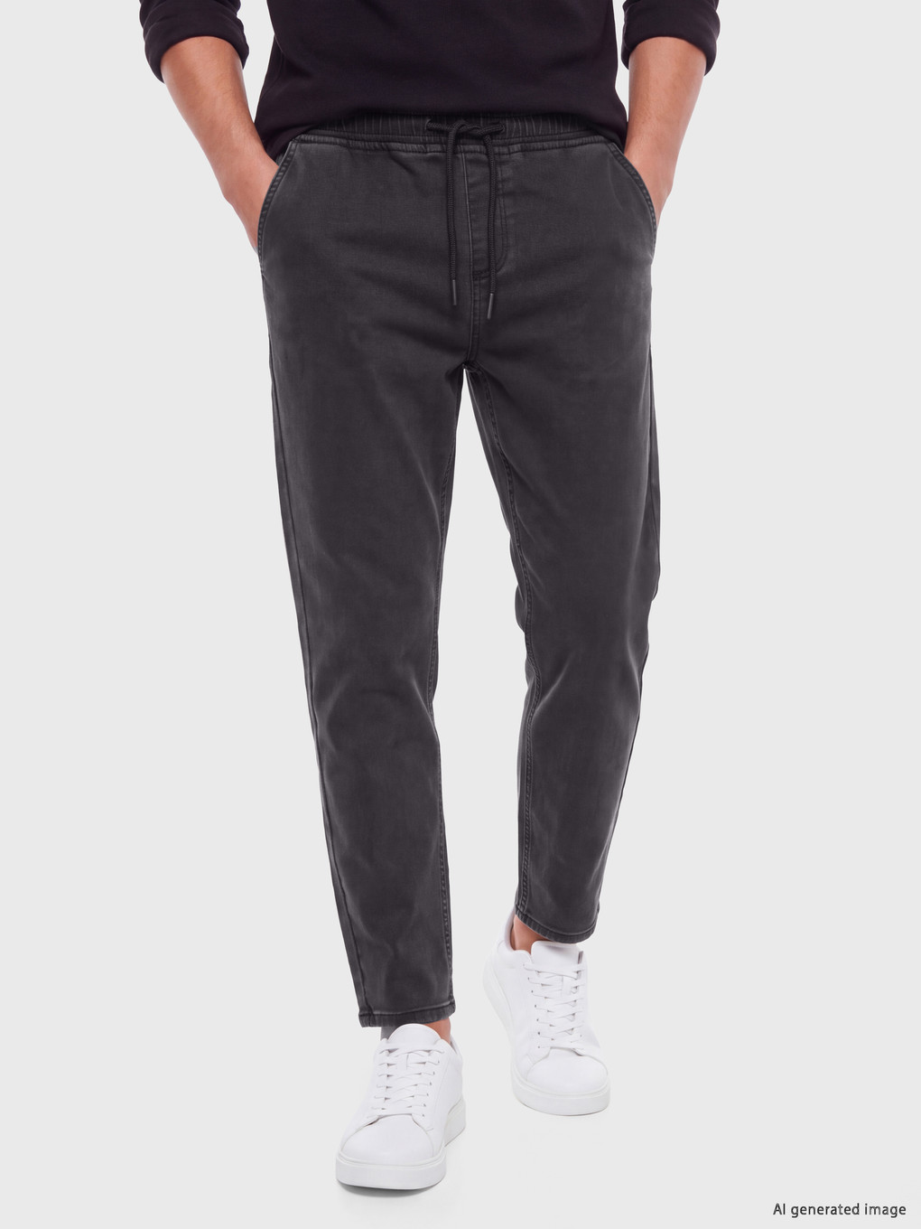 Antrasit 700 Straight Fit Şardonlu Jean-1