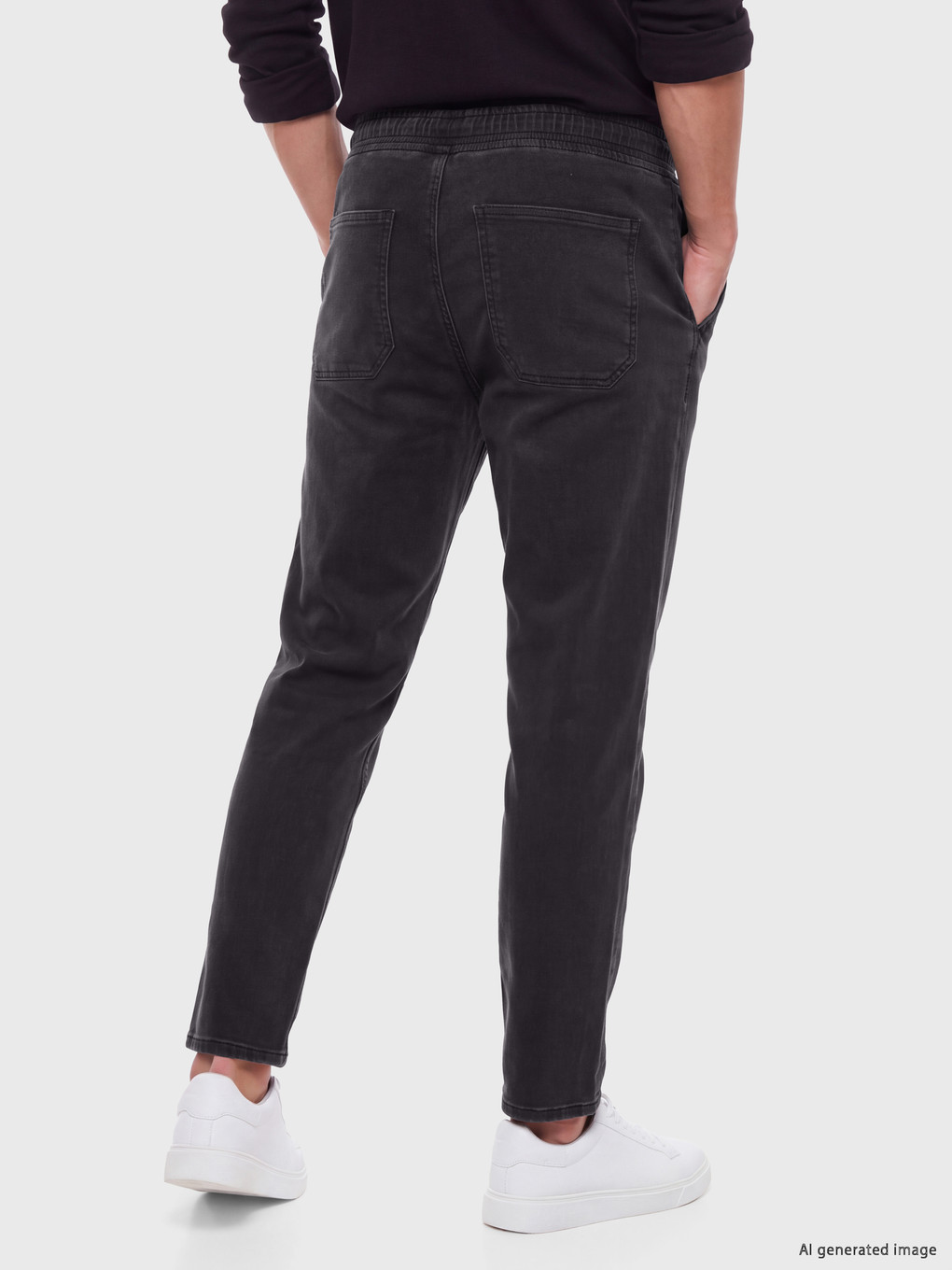 Antrasit 700 Straight Fit Şardonlu Jean-3