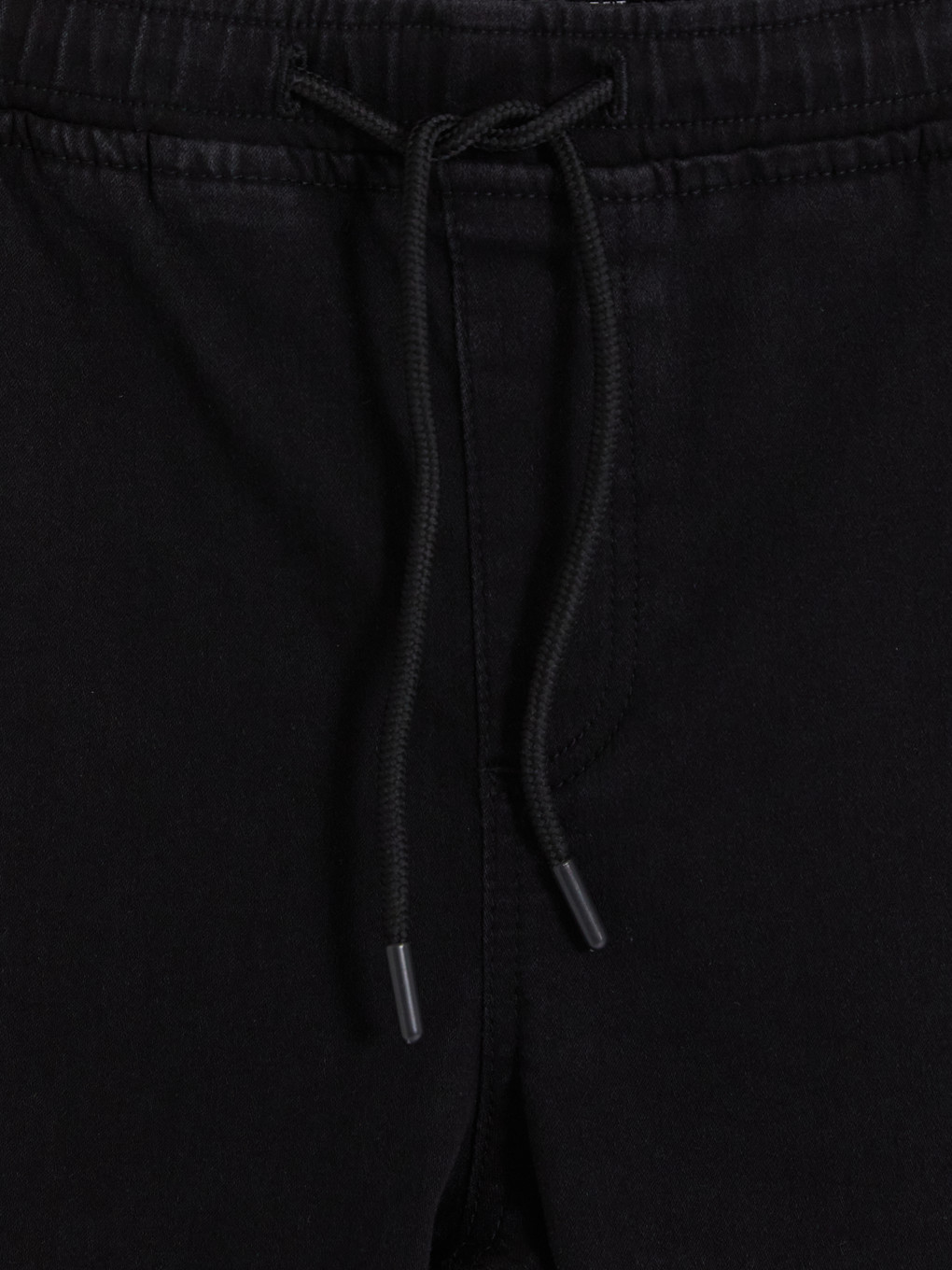 Siyah Straight Fit Şardonlu Jean-2