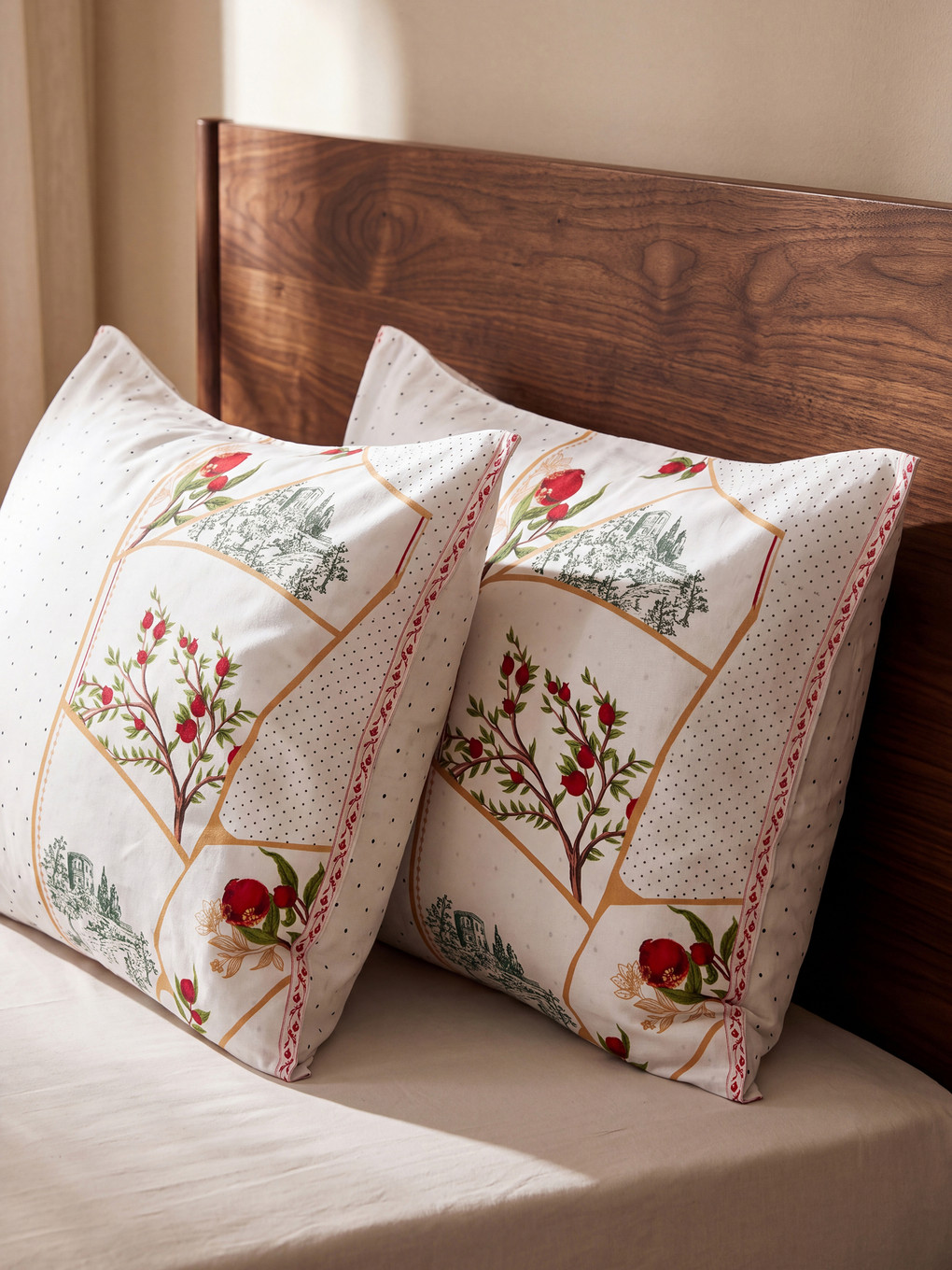 Patterned 2 Pack Pillowcase 50x70 Cm