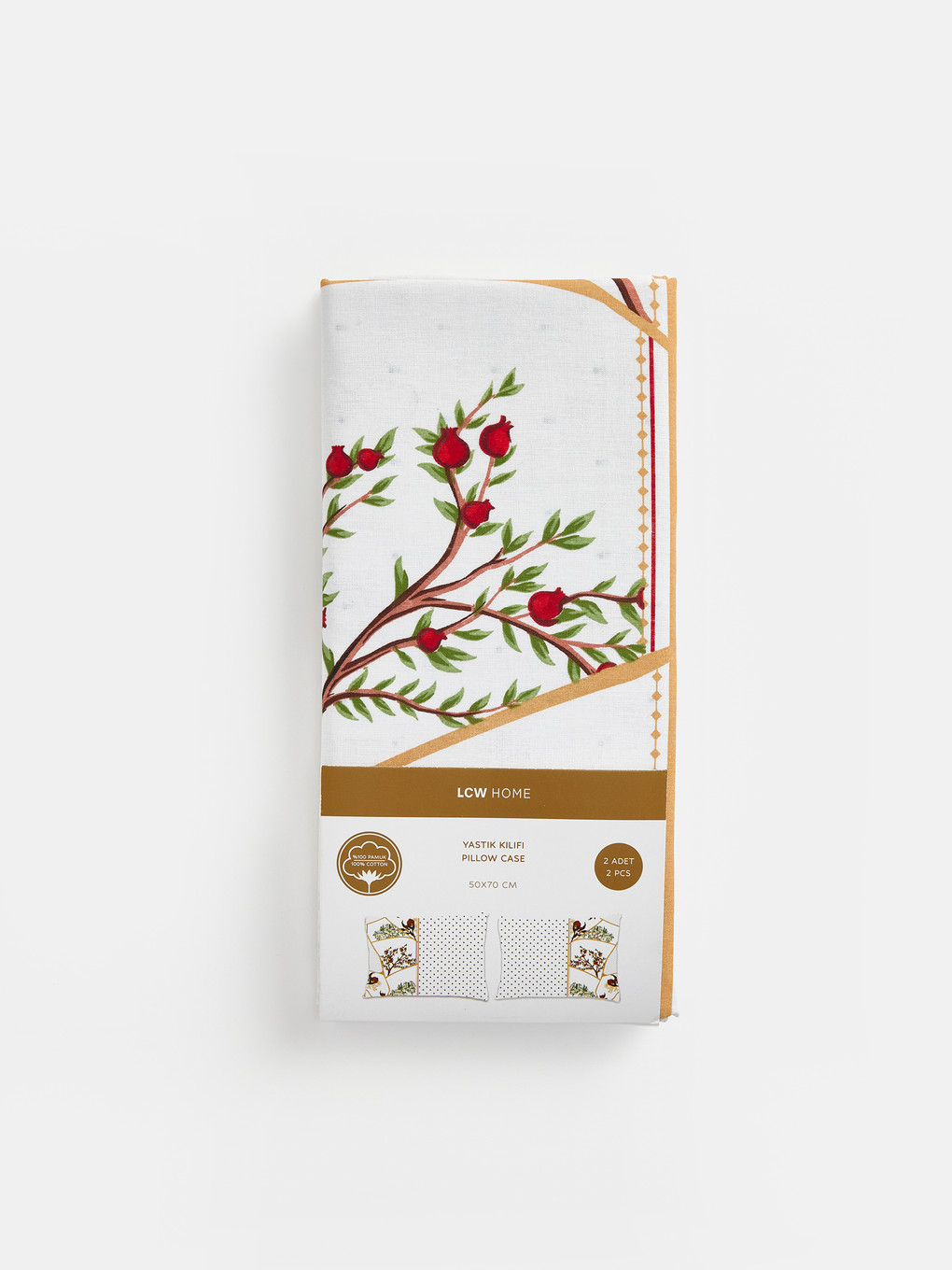 Patterned 2 Pack Pillowcase 50x70 Cm-1