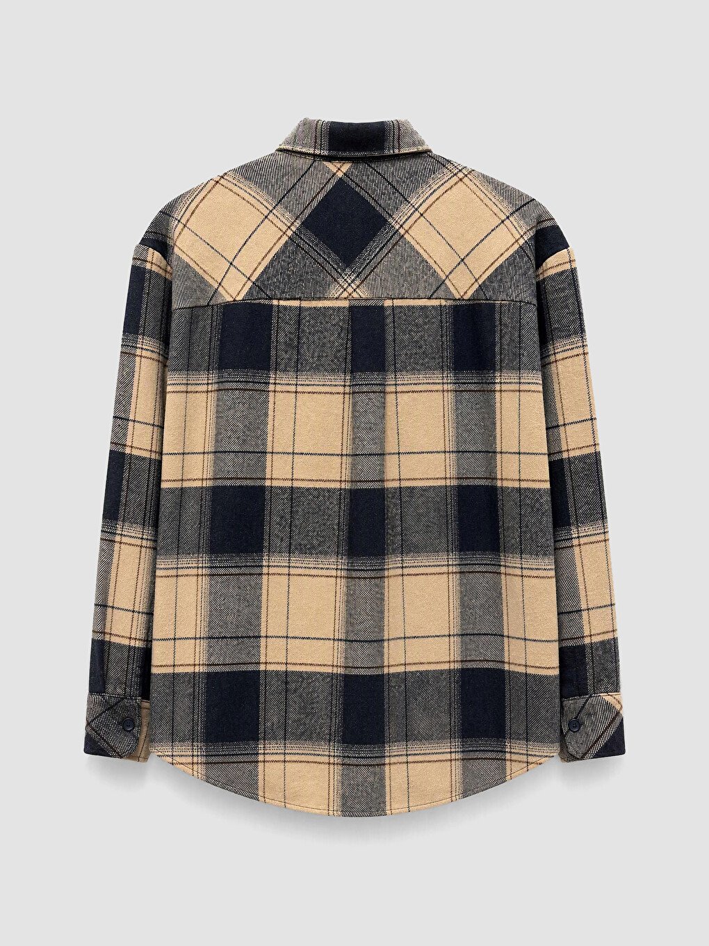Woman Beige Flannel Shirt-1