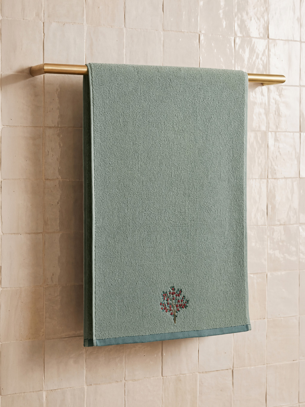 Embroidered Cotton Face Towel 50x80 Cm