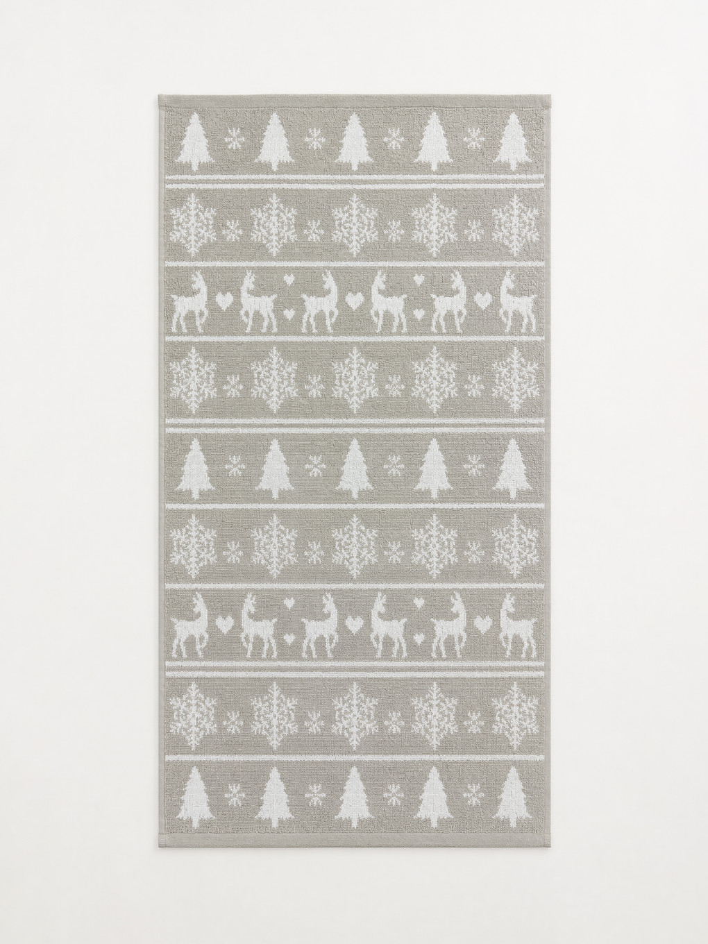 New Year Themed Cotton Face Towel 50x80 Cm-1