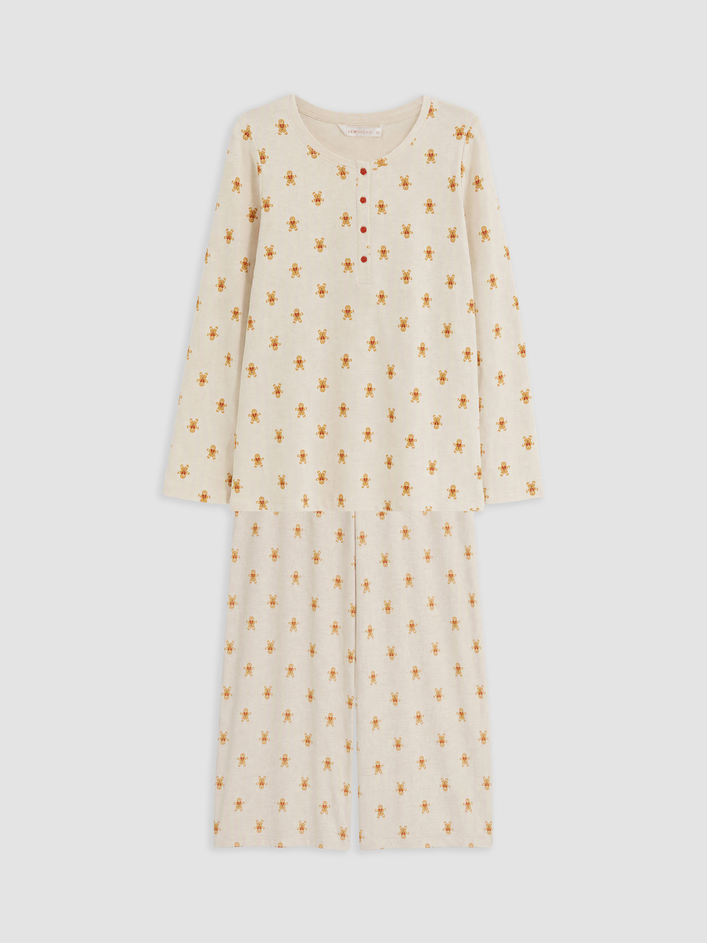 Woman Beige Pyjama Set