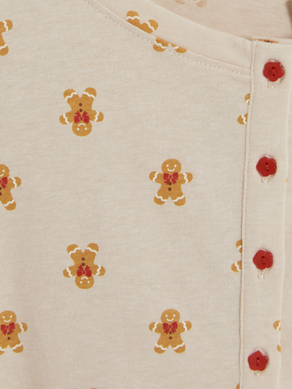 Woman Beige Pyjama Set-5